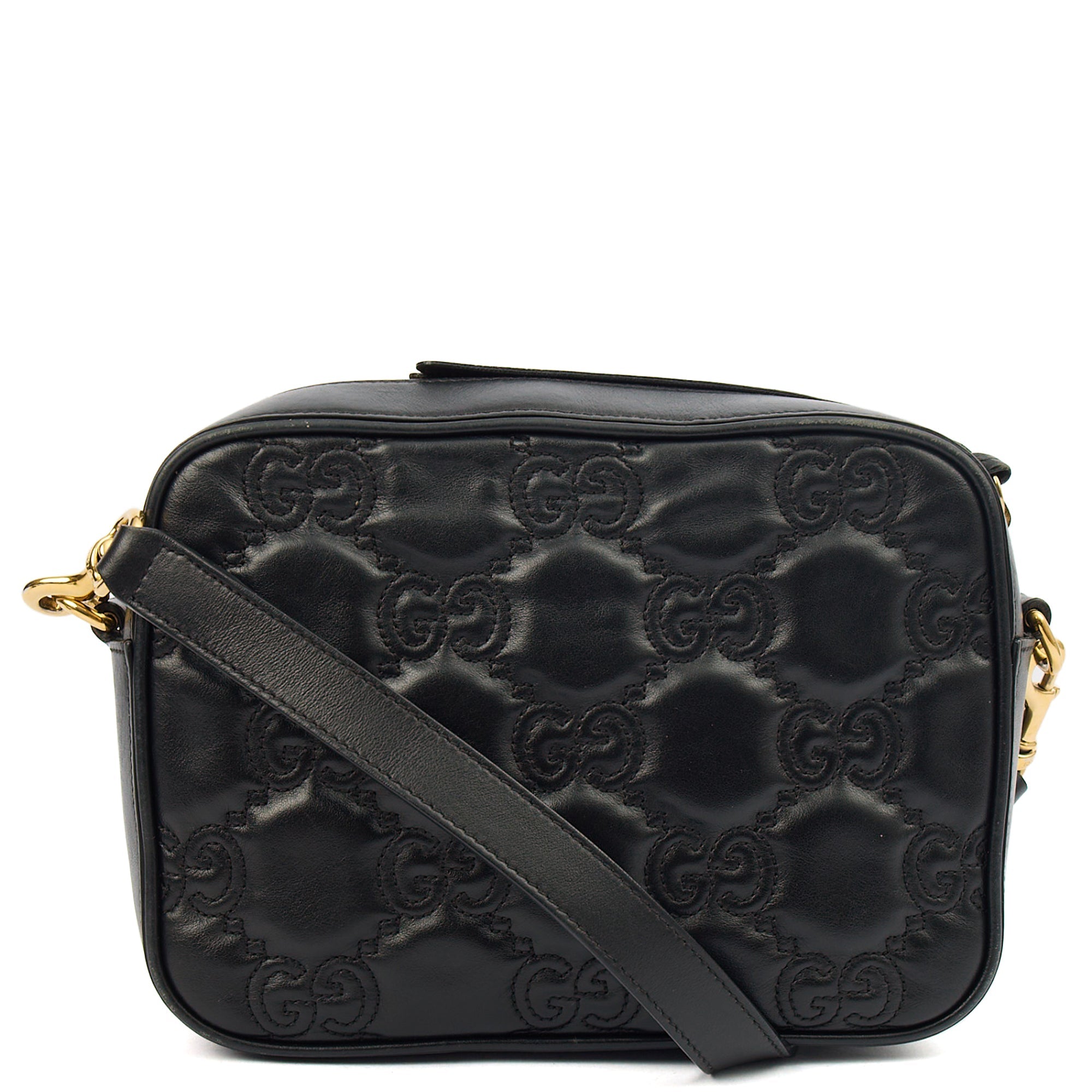 Gucci Cross Body GG Matelasse Small in Black, Leather