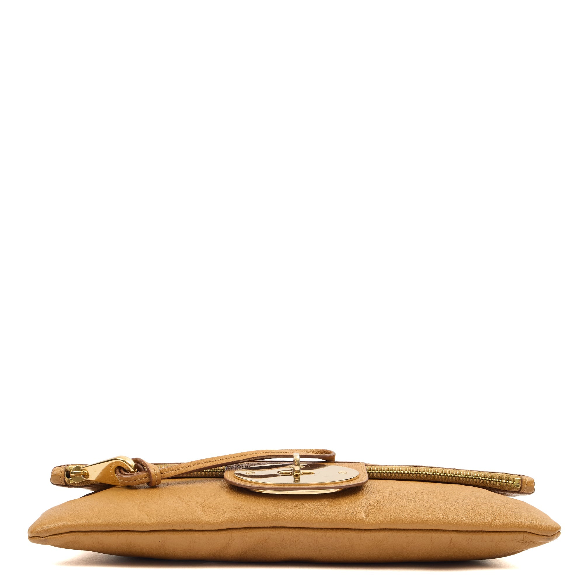 Mulberry Clutch Postman's Lock Clutch in Deer Brown, Leather