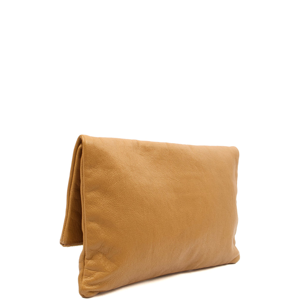 Mulberry Clutch Postman's Lock Clutch in Deer Brown, Leather