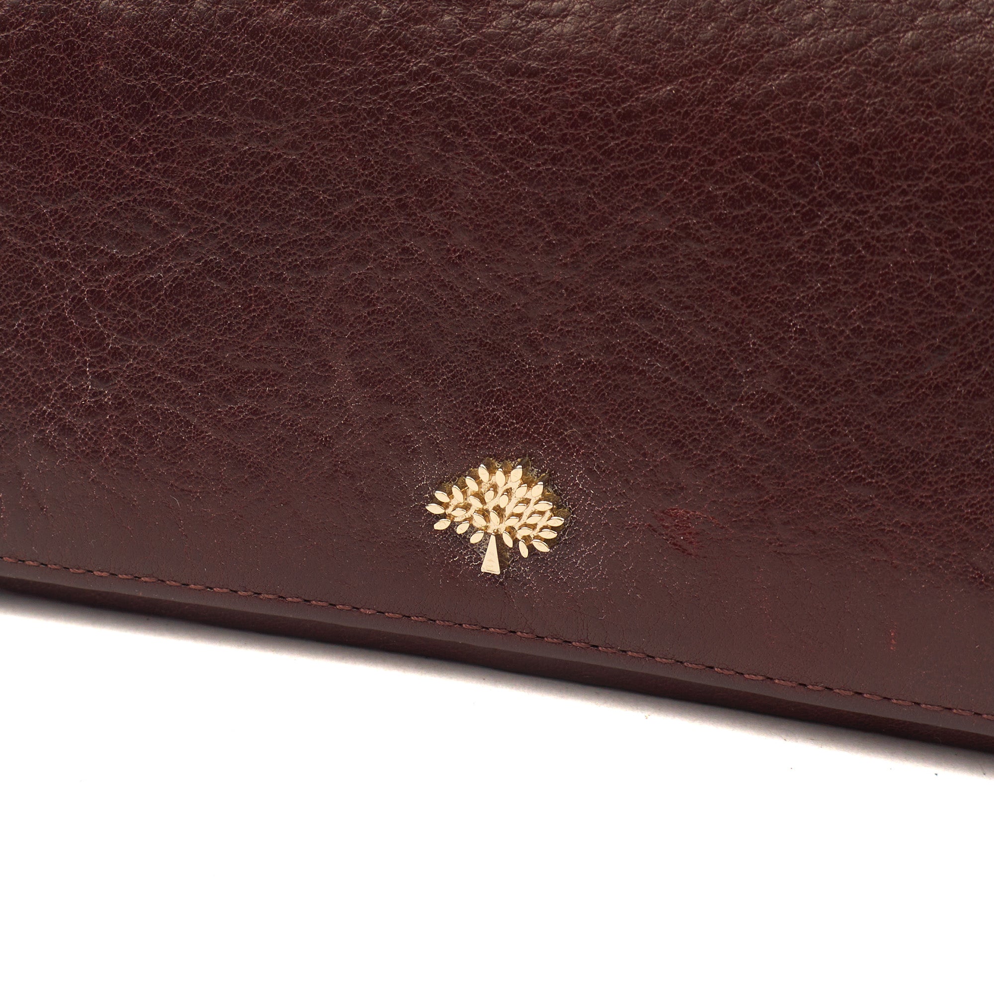Mulberry Purse Wallet in Oxblood, Leather