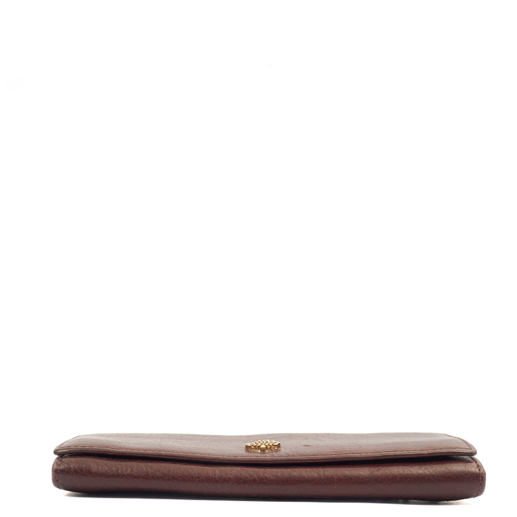 Mulberry Purse Wallet in Oxblood, Leather