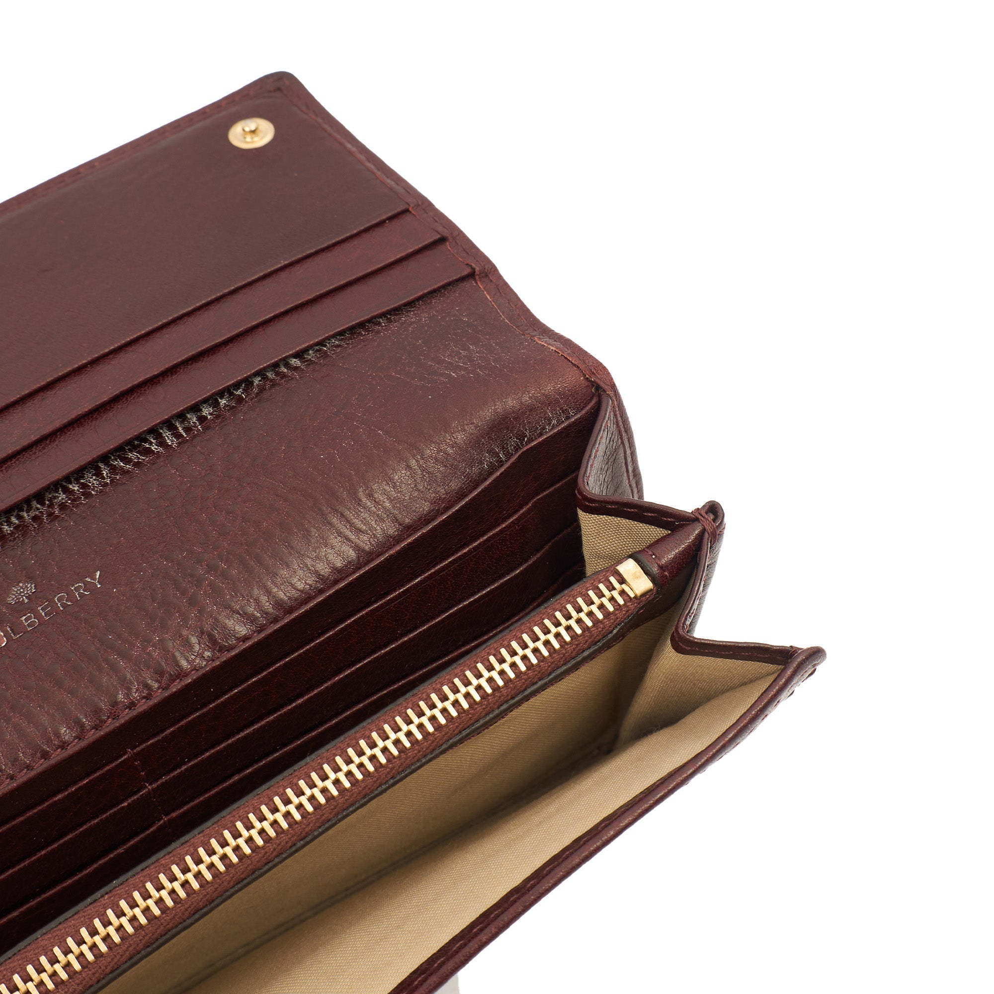 Mulberry Purse Wallet in Oxblood, Leather