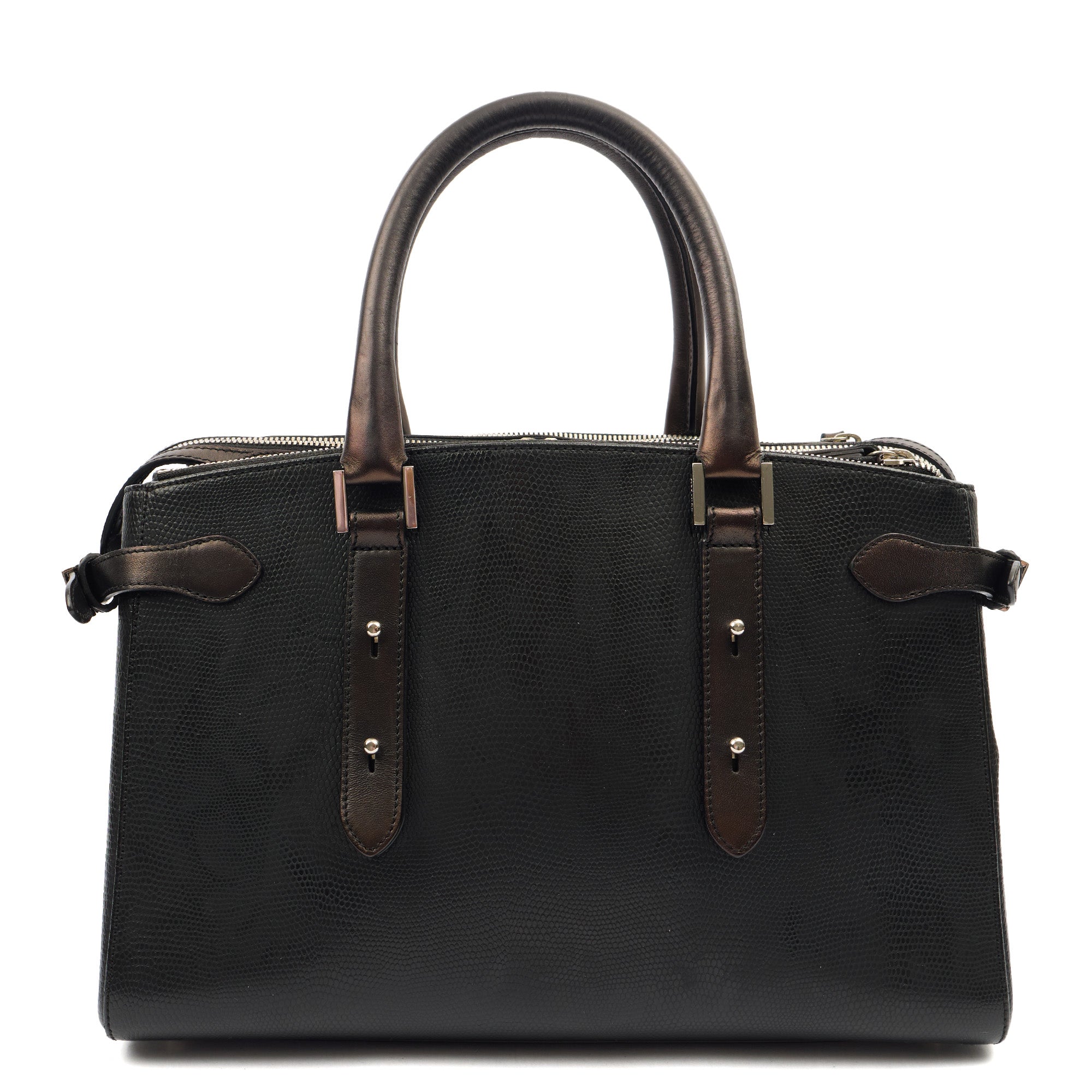Aspinal of London Top Handle Brook Street  in Black, Leather