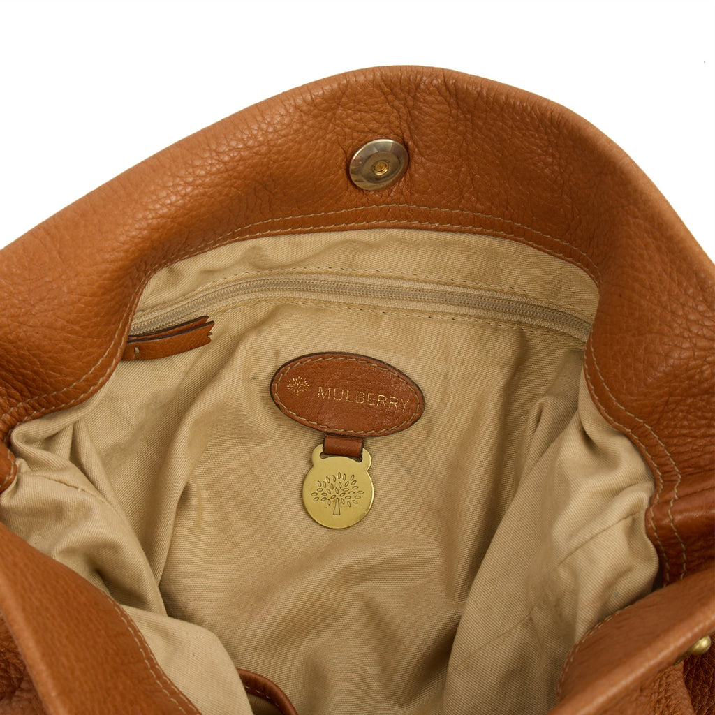 Mulberry Tote Mitzy Tote in Oak, Calfskin Leather