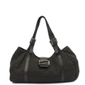 Fendi Shoulder Bag Zucca Tote in Black, Fabric