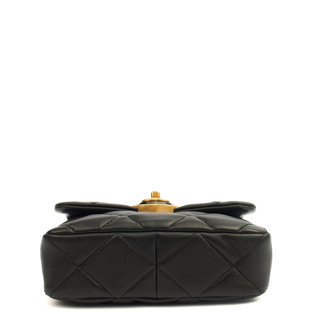 Chanel Cross Body Round Crossbody in Black, Lambskin Leather