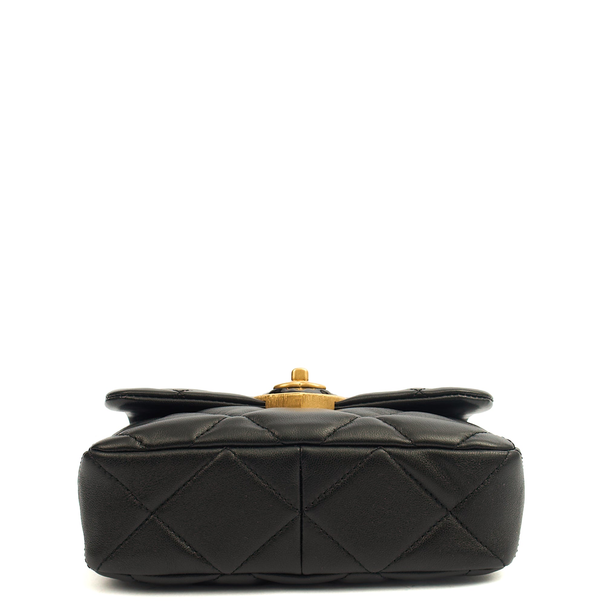 Chanel Cross Body Round Crossbody in Black, Lambskin Leather