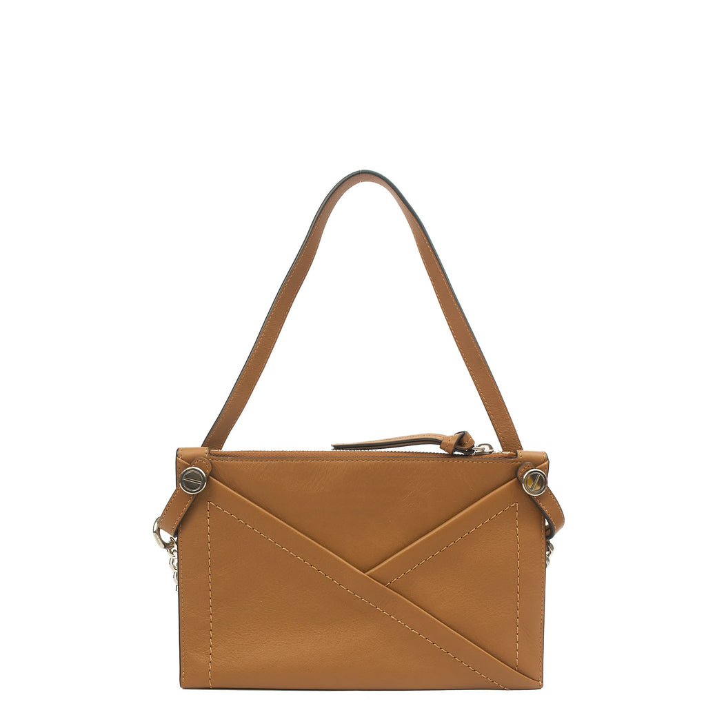 Mulberry Shoulder Bag M Zipped Pouch in Brown, Leather