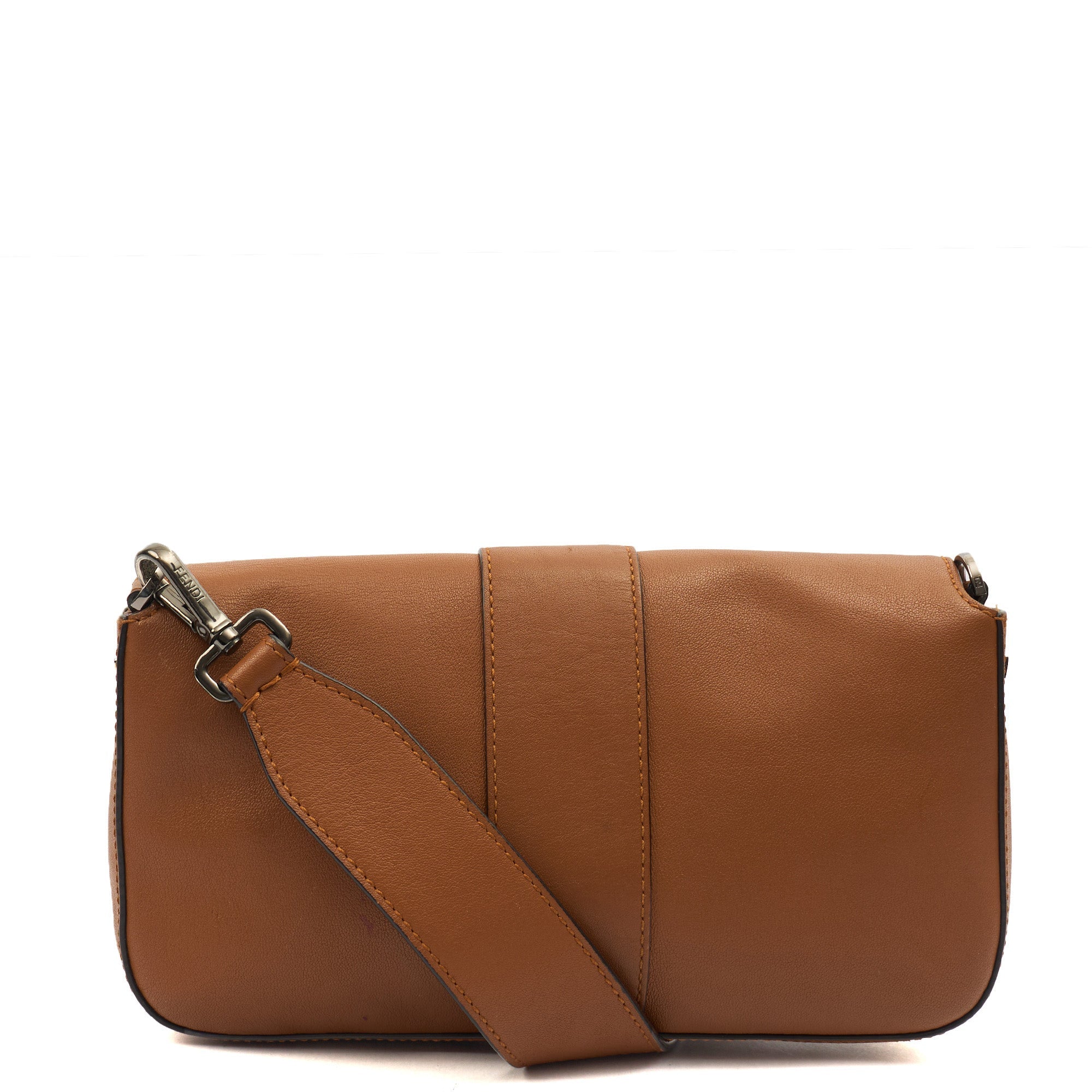 Fendi Shoulder Bag Baguette in Brown, Leather