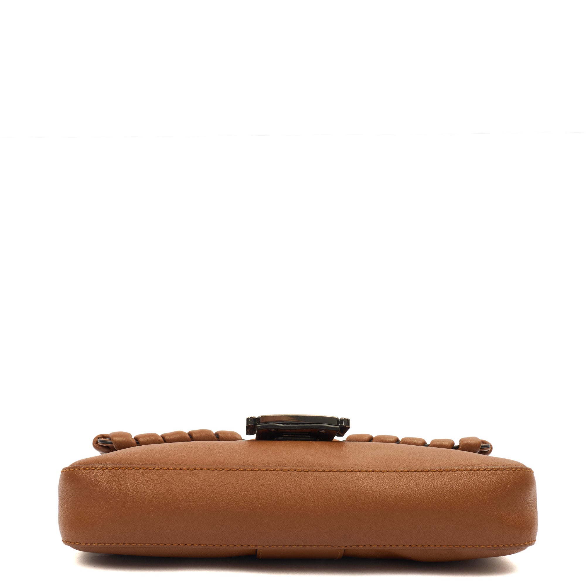 Fendi Shoulder Bag Baguette in Brown, Leather