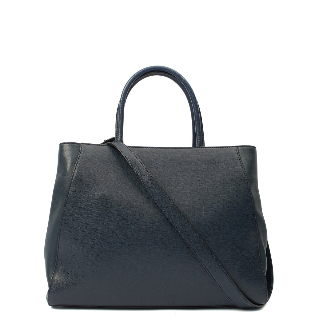 Fendi Tote 2Jour - Medium  in Blue, Leather
