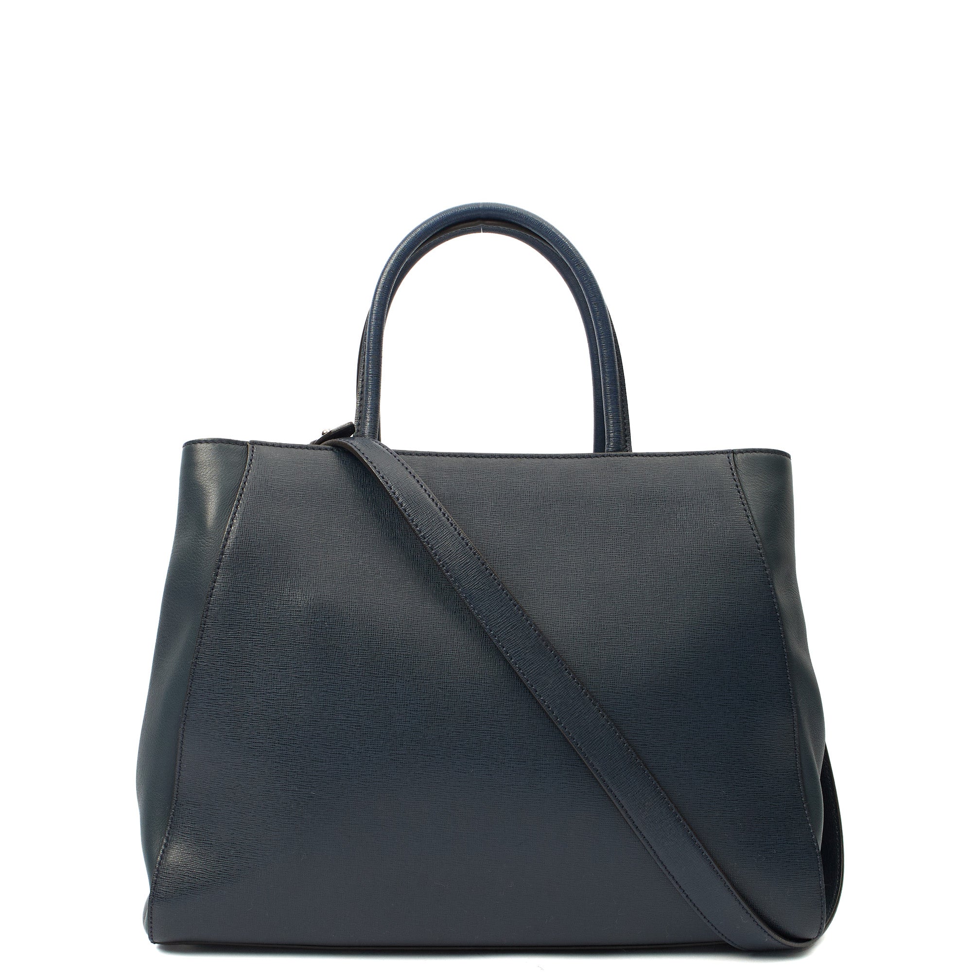 Fendi Tote 2Jour - Medium  in Blue, Leather