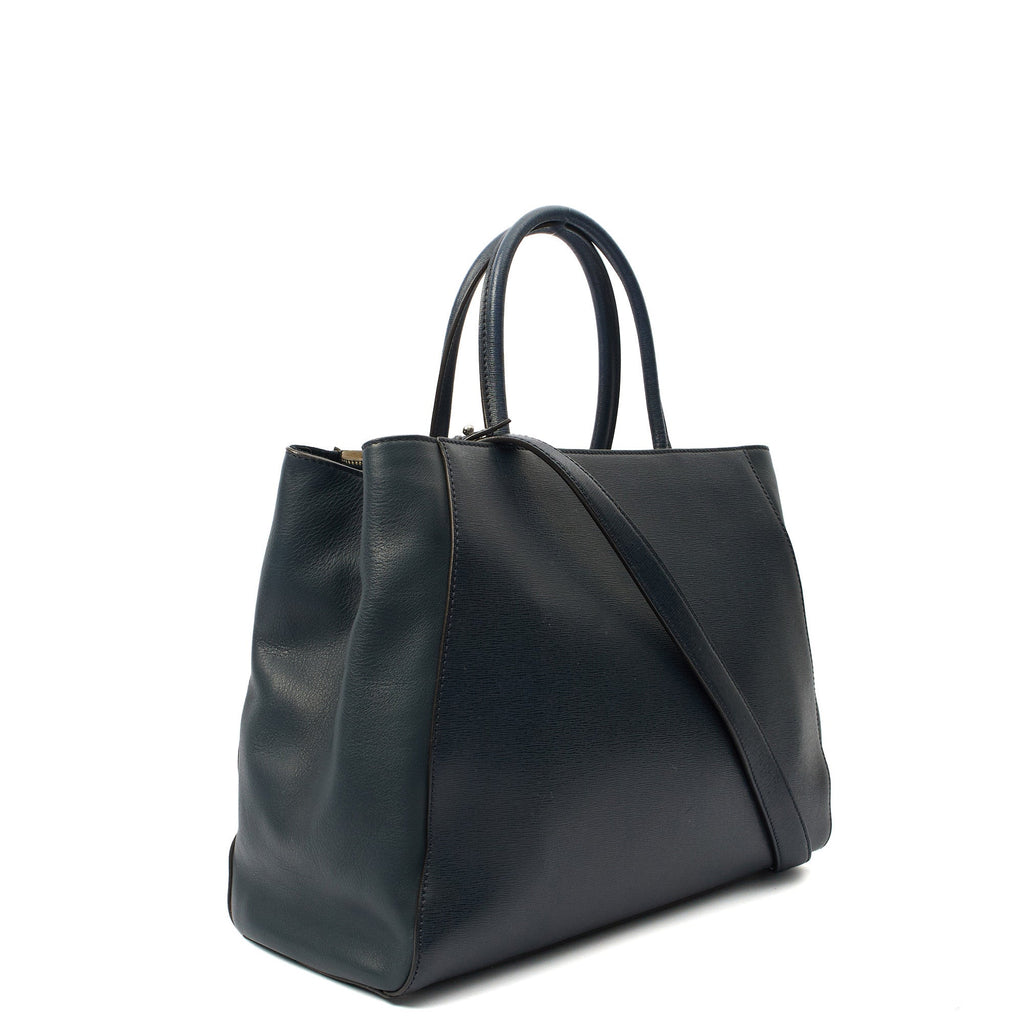 Fendi Tote 2Jour - Medium  in Blue, Leather