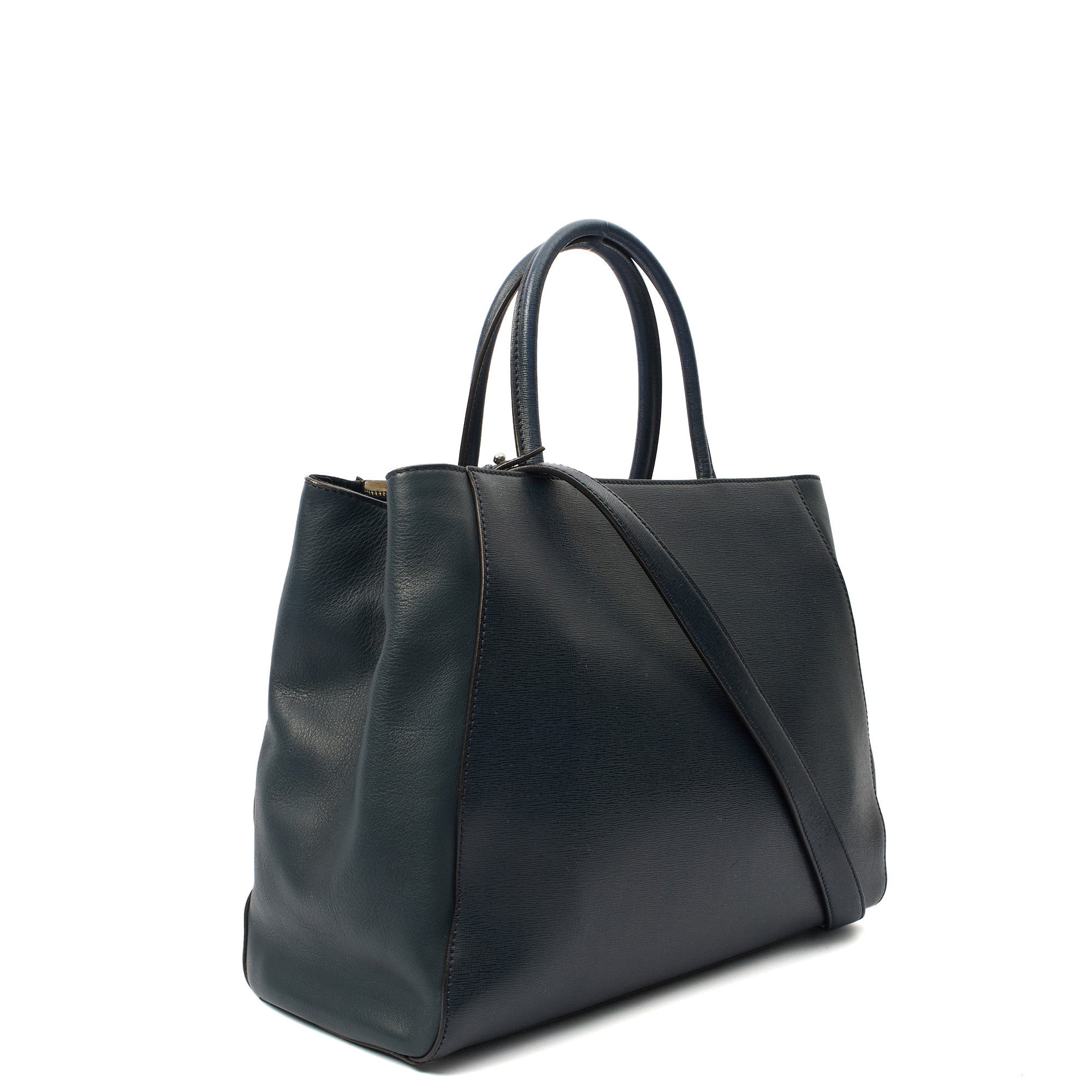 Fendi Tote 2Jour - Medium  in Blue, Leather