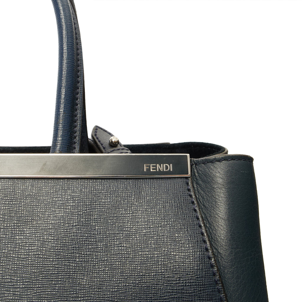 Fendi Tote 2Jour - Medium  in Blue, Leather