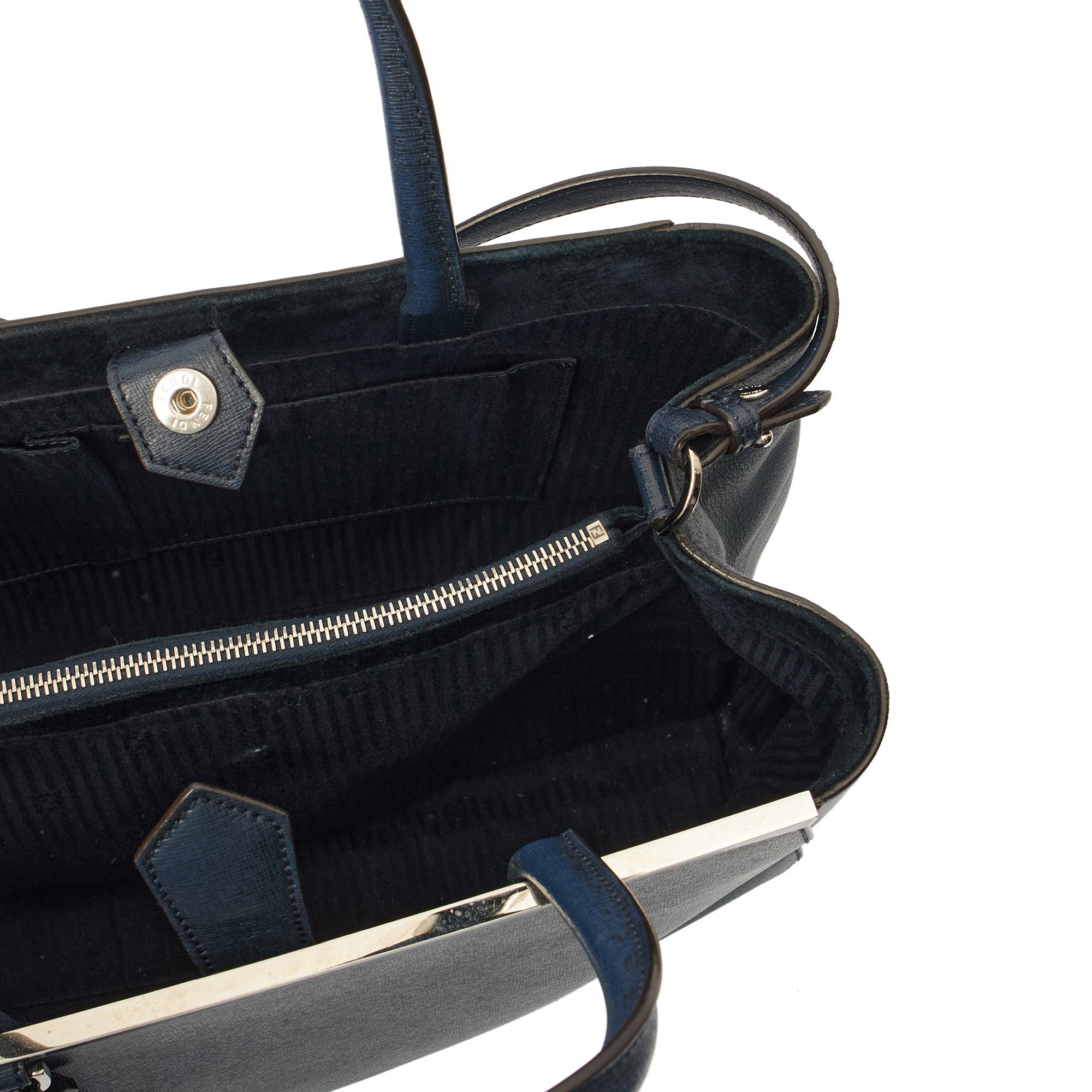 Fendi Tote 2Jour - Medium  in Blue, Leather