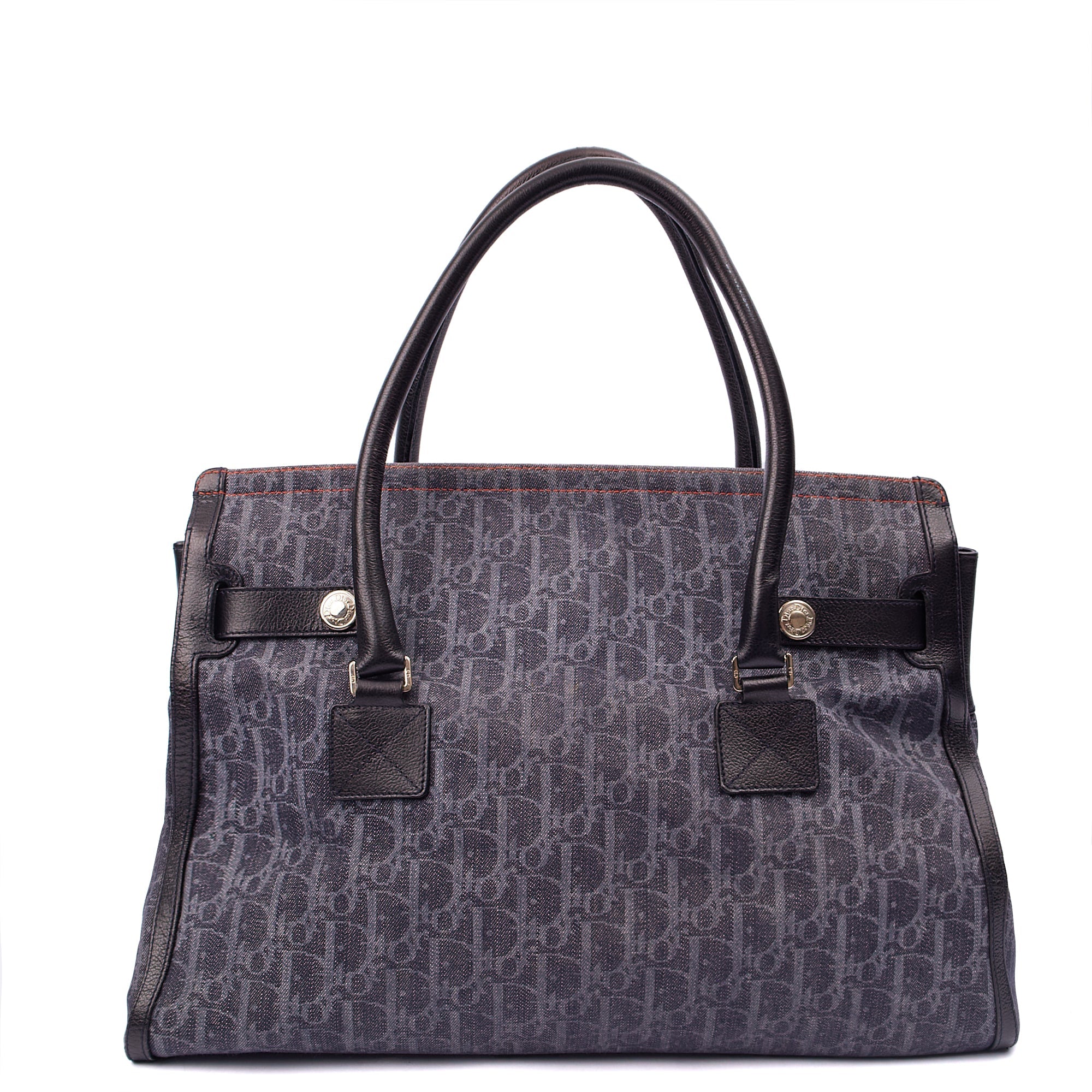 Christian Dior Tote Flight East West in Blue, Oblique Jacquard Canvas