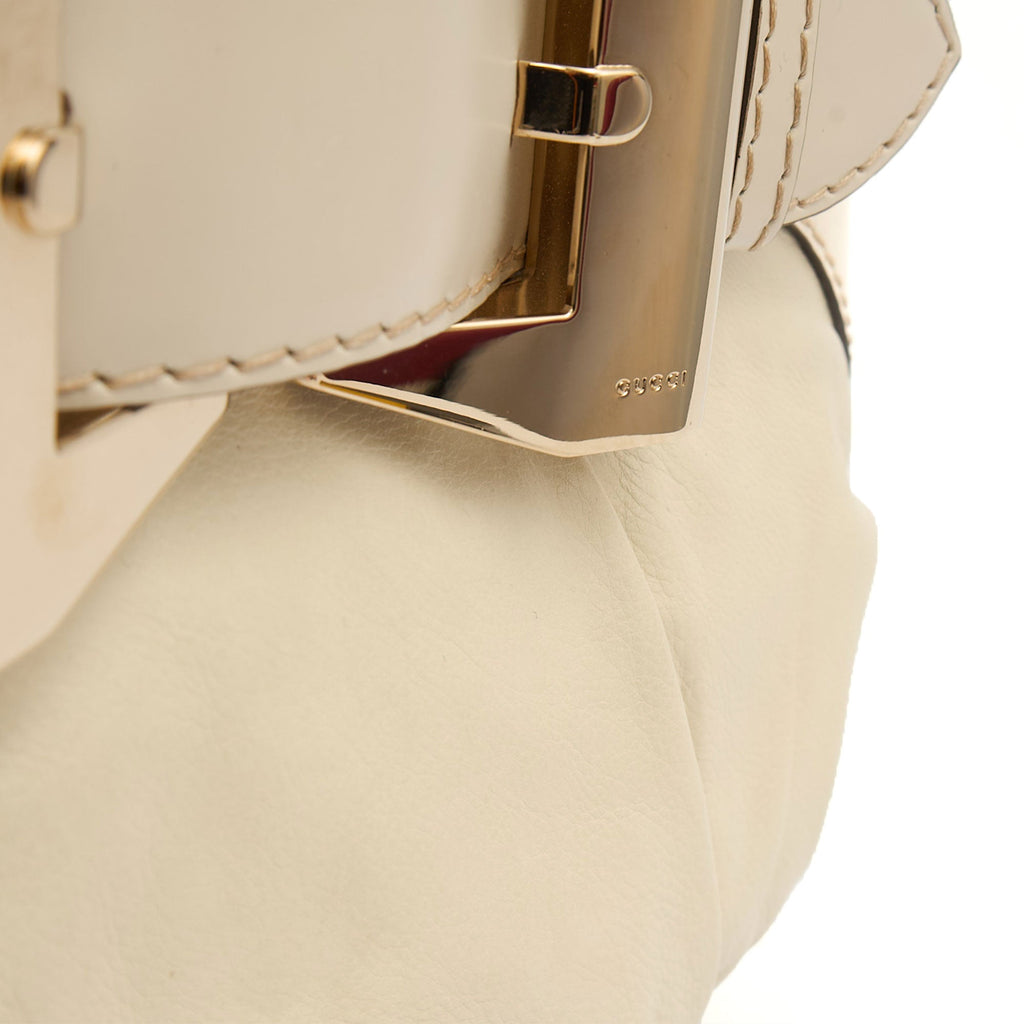 Gucci Tote Hobo in White, Leather