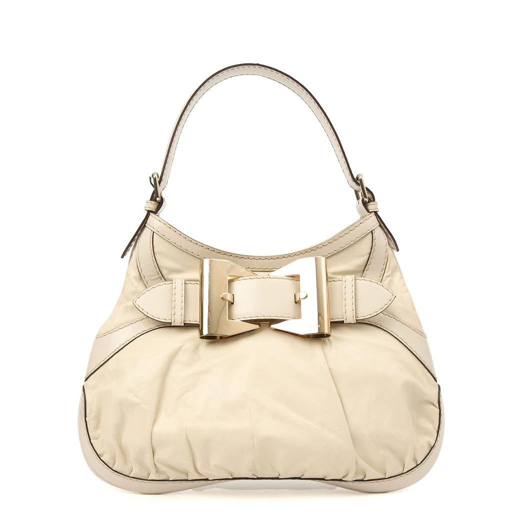 Gucci Tote Hobo in White, Leather