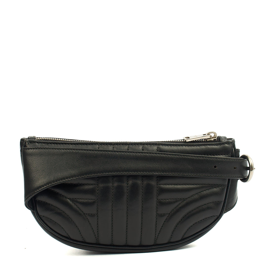 Prada Cross Body Belt Bag in Black, Leather