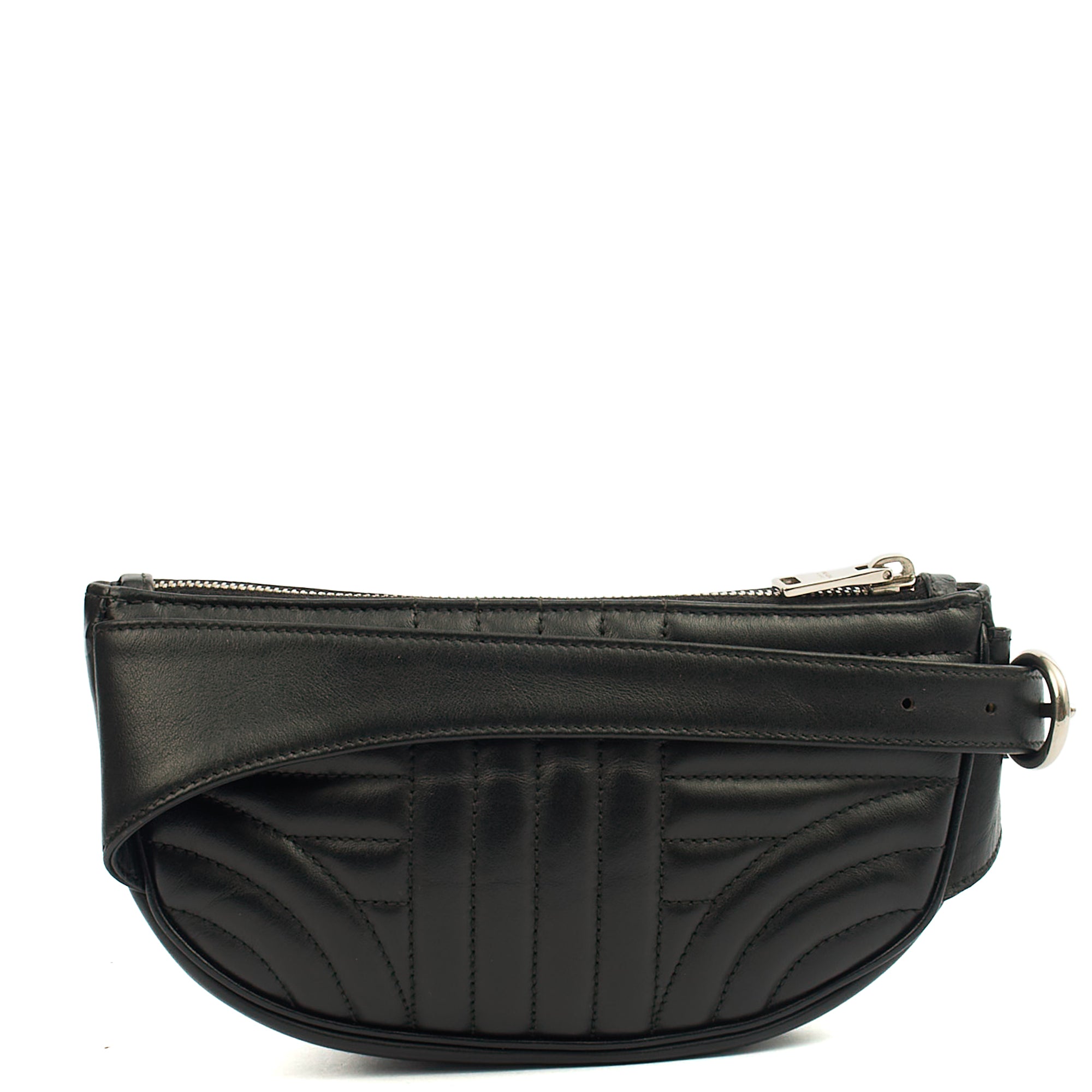 Prada Cross Body Belt Bag in Black, Leather