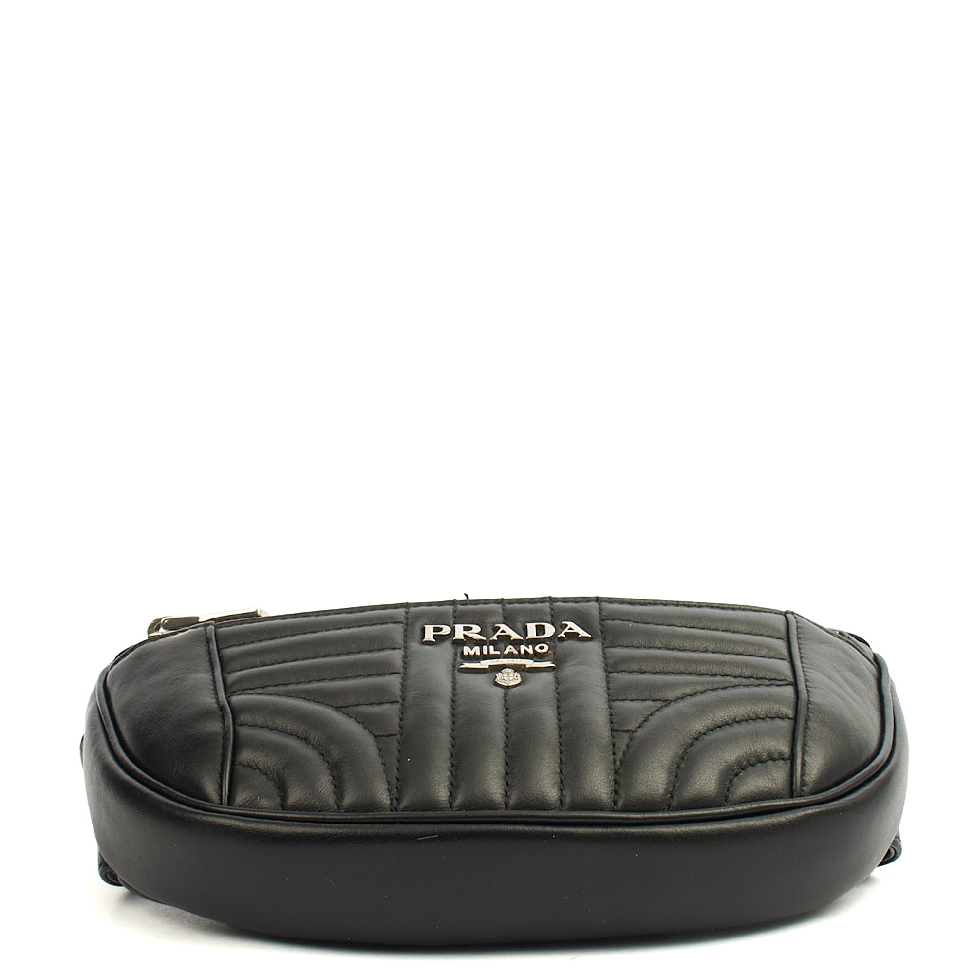 Prada Cross Body Belt Bag in Black, Leather