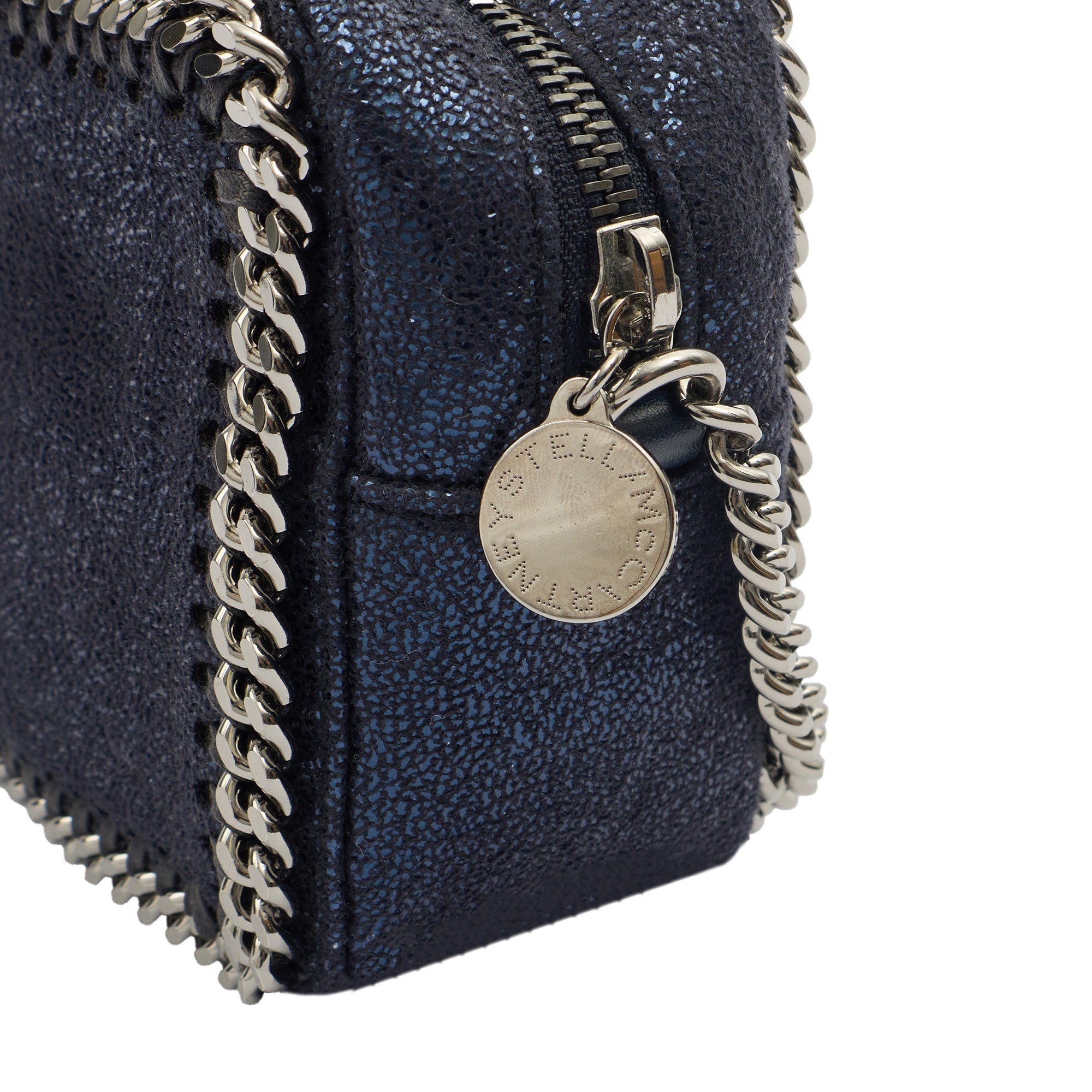Stella McCartney Cross Body Falabella Crossbody in Metallic, Vegan Leather