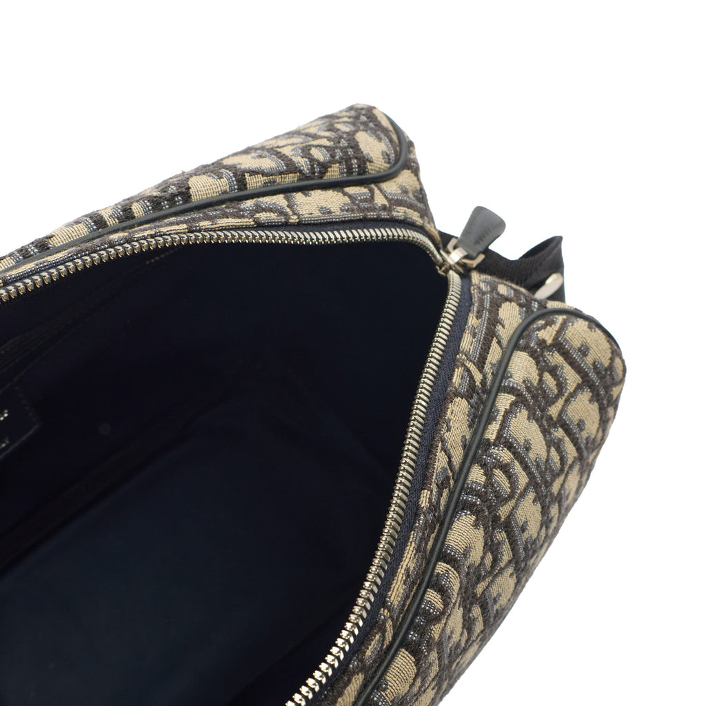 Christian Dior Baby Change Bag in Blue, Dior Oblique Embroidery