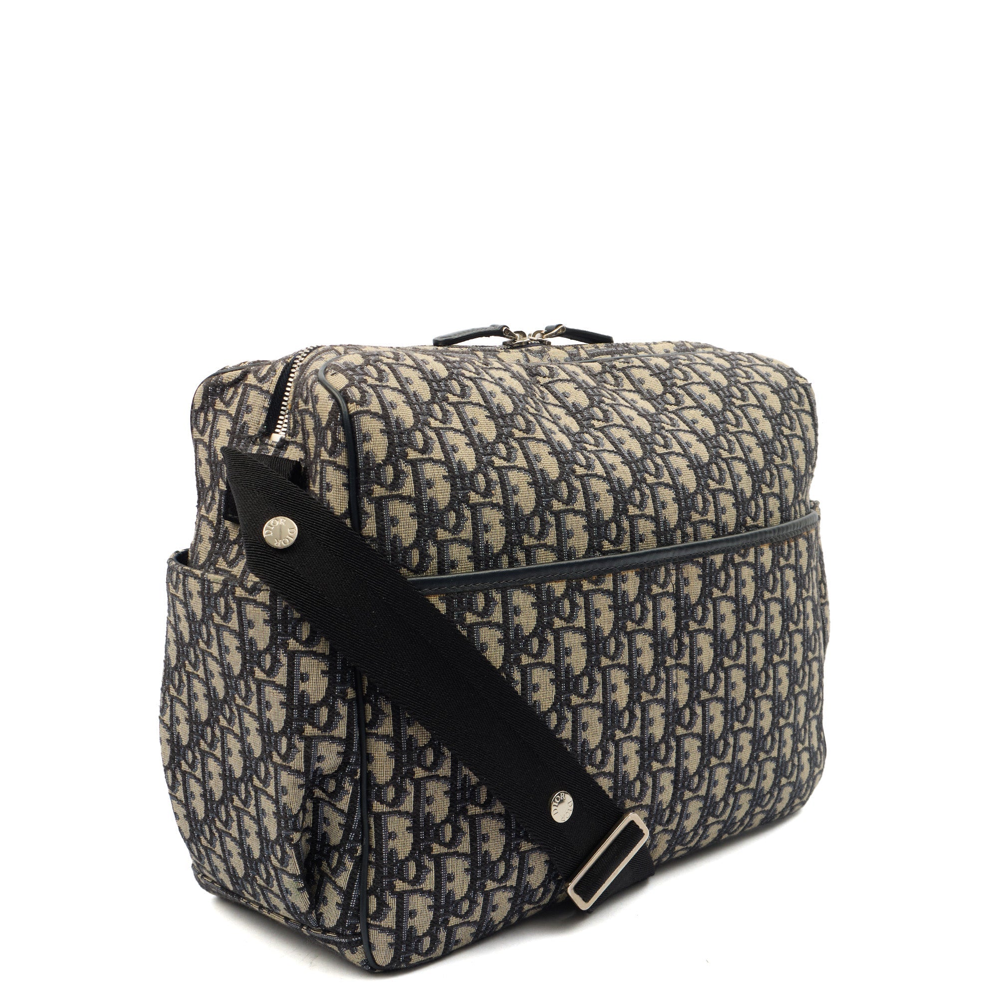 Christian Dior Baby Change Bag in Blue, Dior Oblique Embroidery