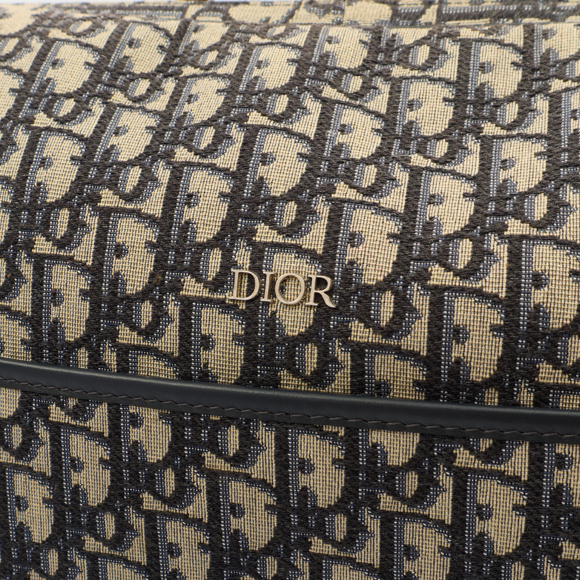 Christian Dior Baby Change Bag in Blue, Dior Oblique Embroidery