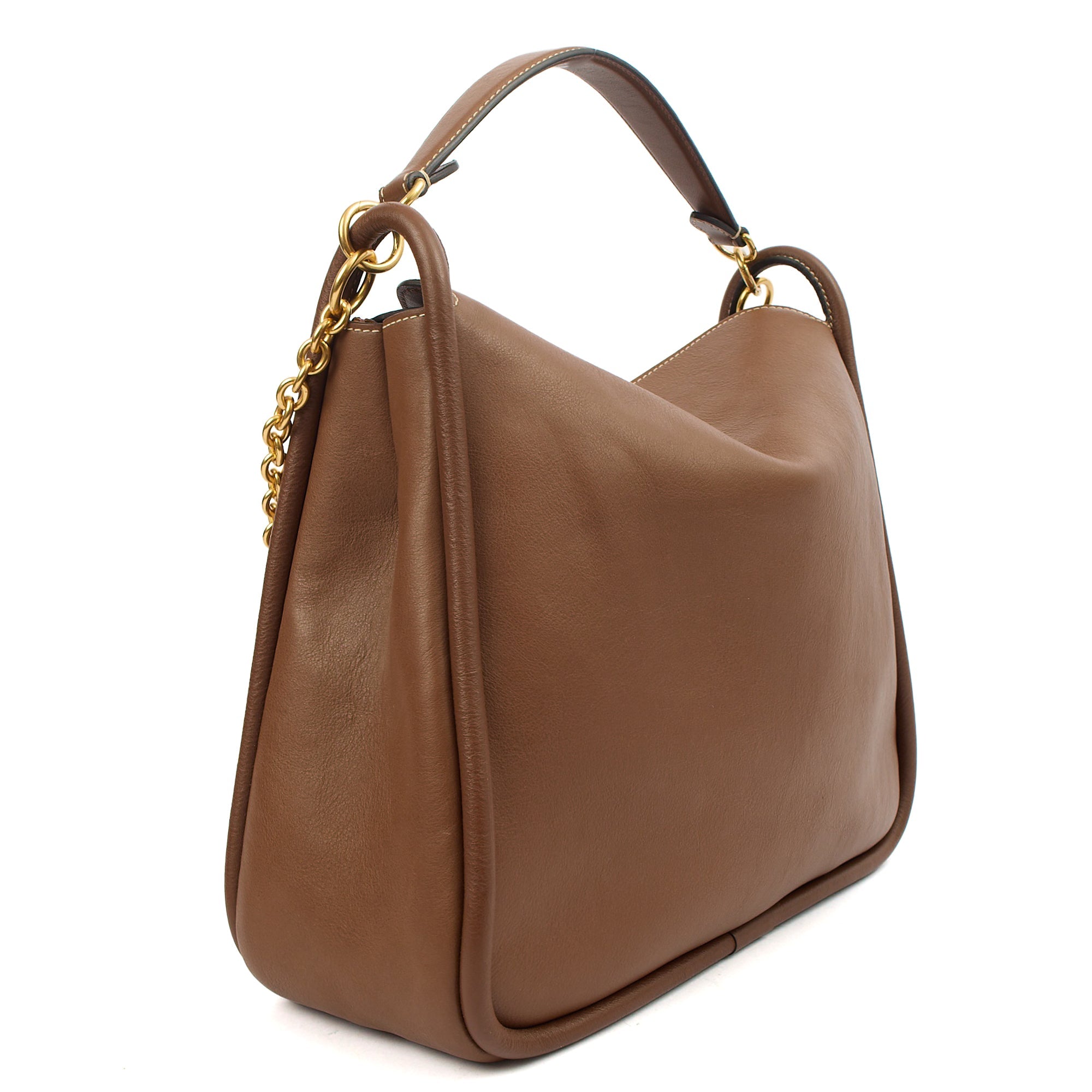 Mulberry Top Handle Leighton in Amber, Calfskin Leather