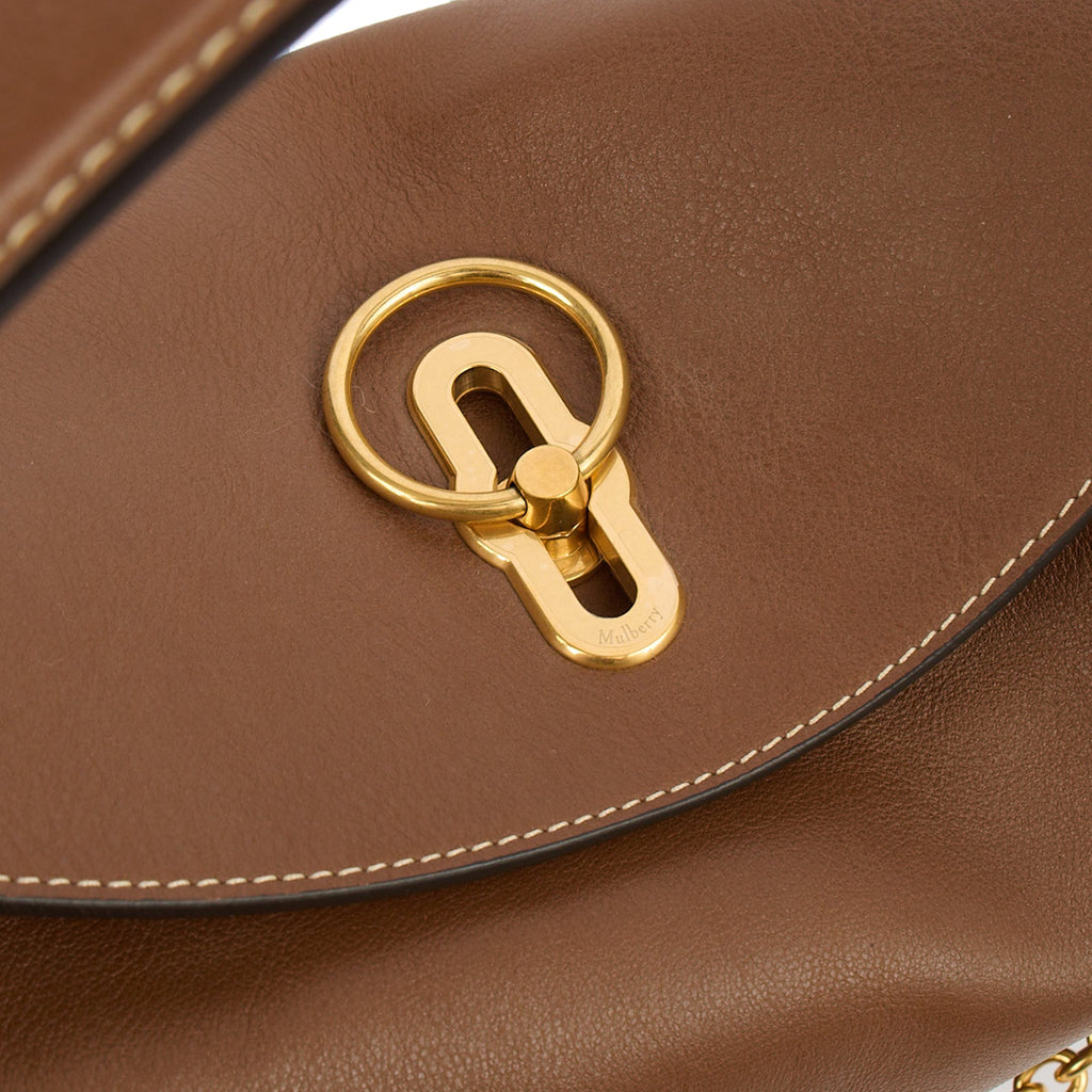 Mulberry Top Handle Leighton in Amber, Calfskin Leather