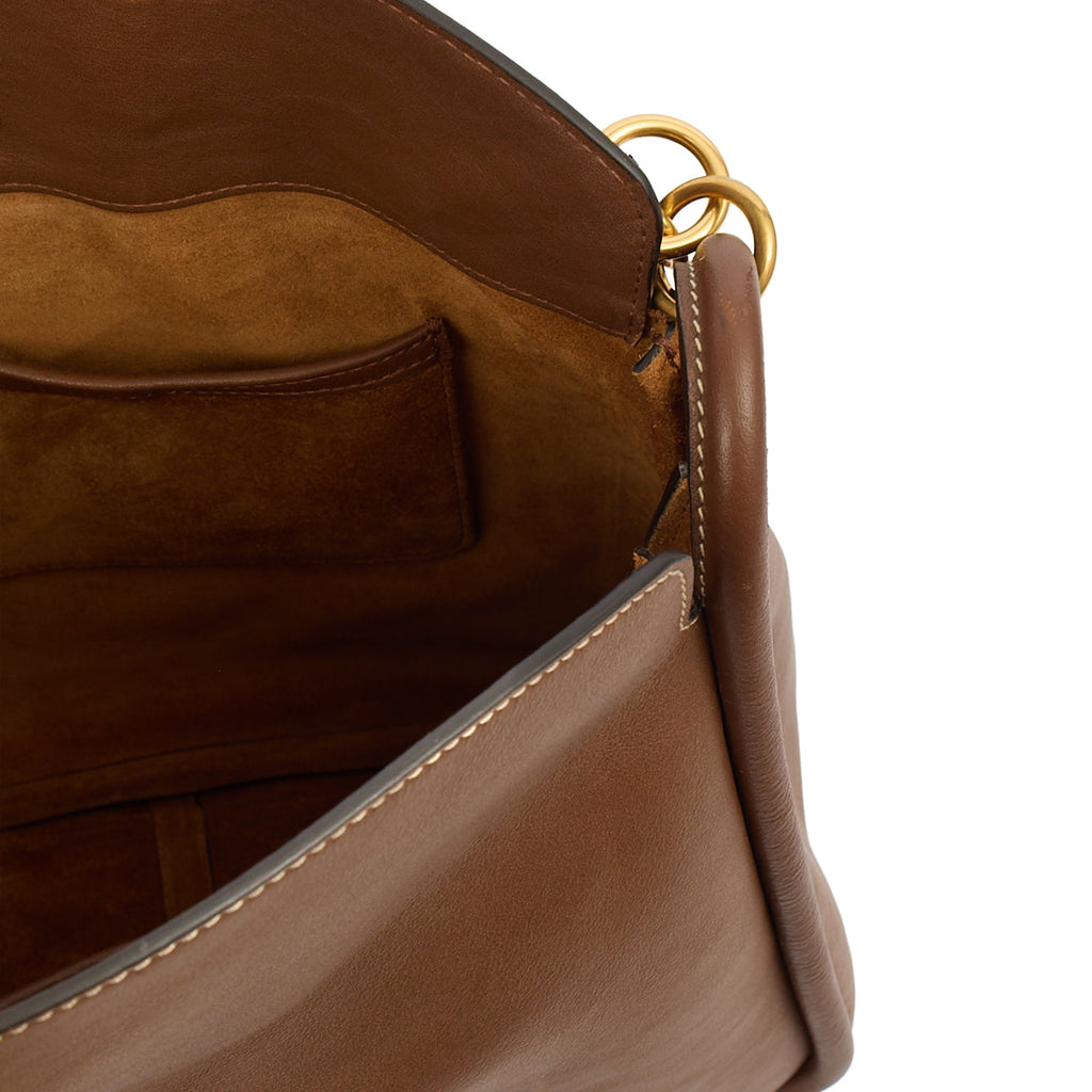 Mulberry Top Handle Leighton in Amber, Calfskin Leather
