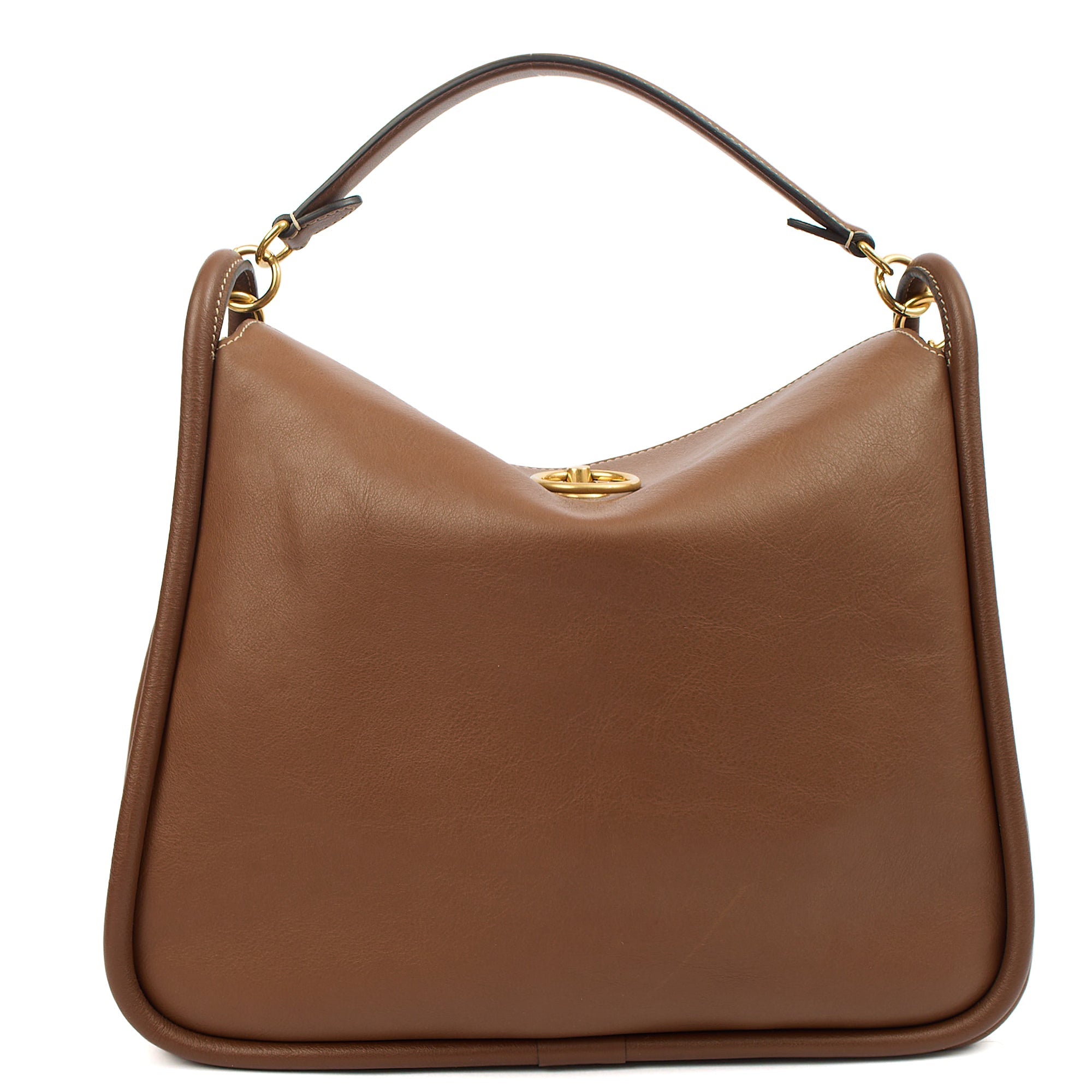 Mulberry Top Handle Leighton in Amber, Calfskin Leather
