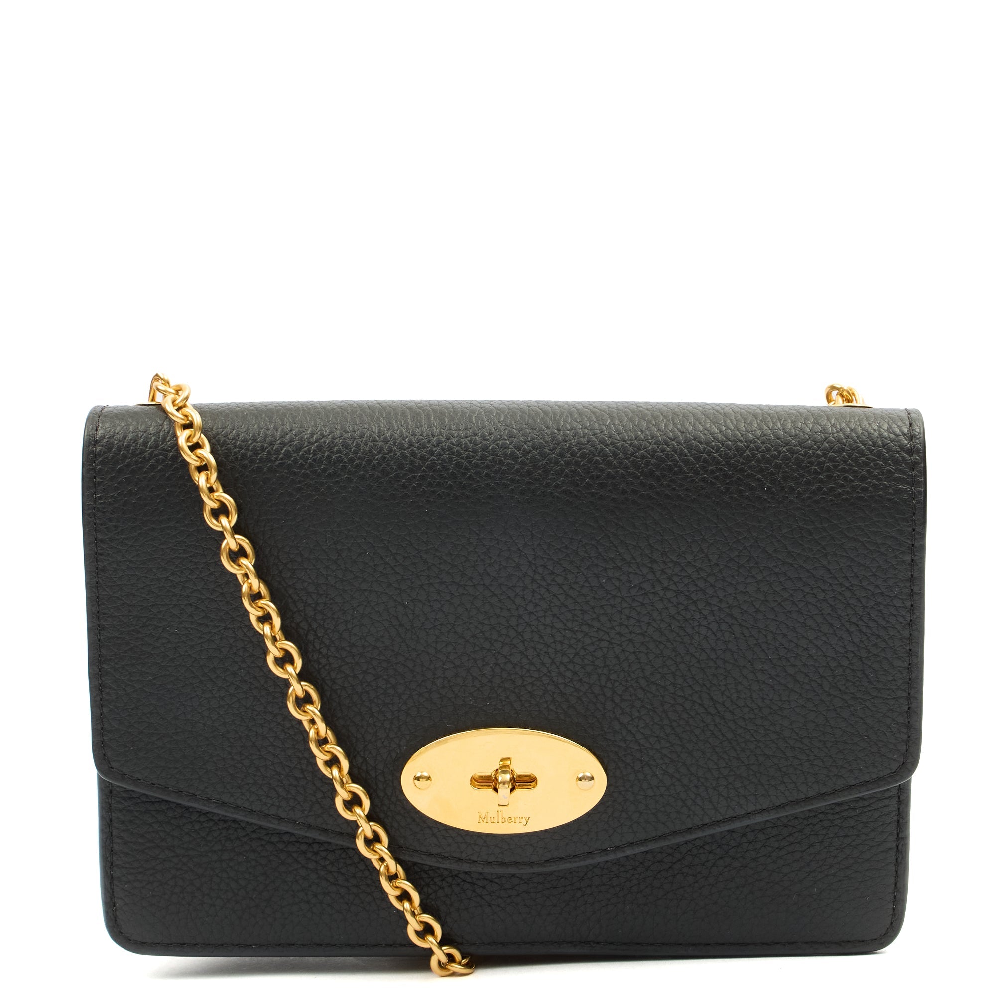 Mulberry Cross Body Darley in Black Forest, Calfskin Leather