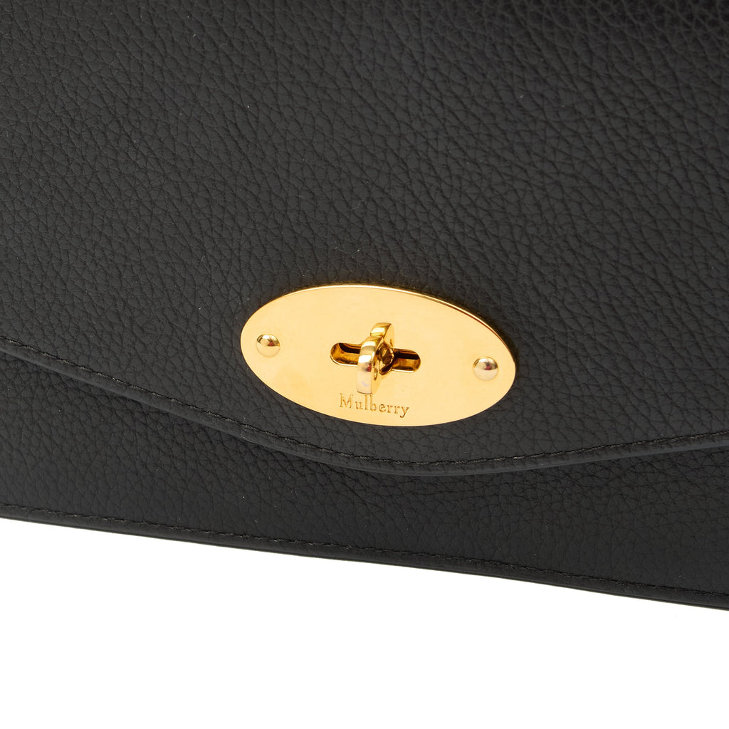 Mulberry Cross Body Darley in Black Forest, Calfskin Leather