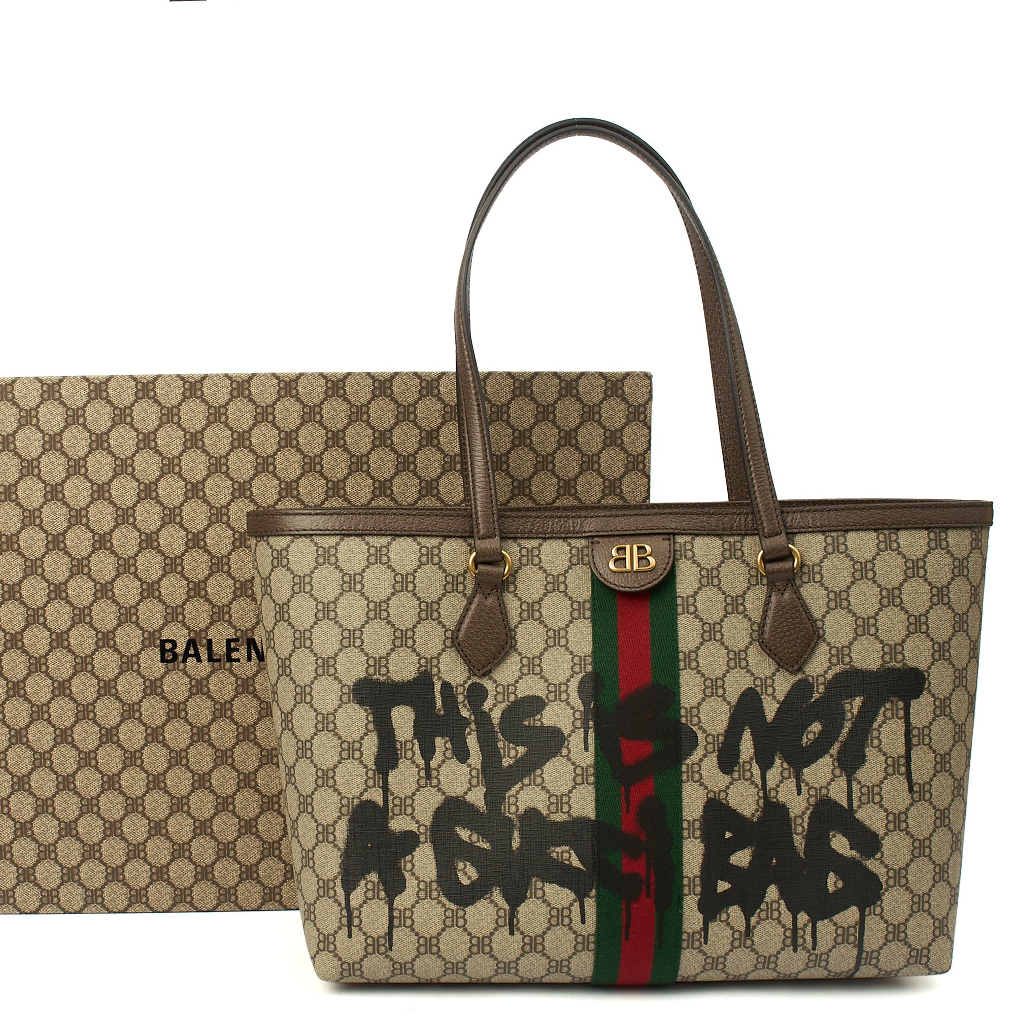 Gucci Tote Ophidia GG Medium Tote in Brown, Leather