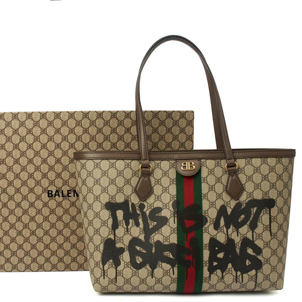 Gucci Tote Ophidia GG Medium Tote in Brown, Leather