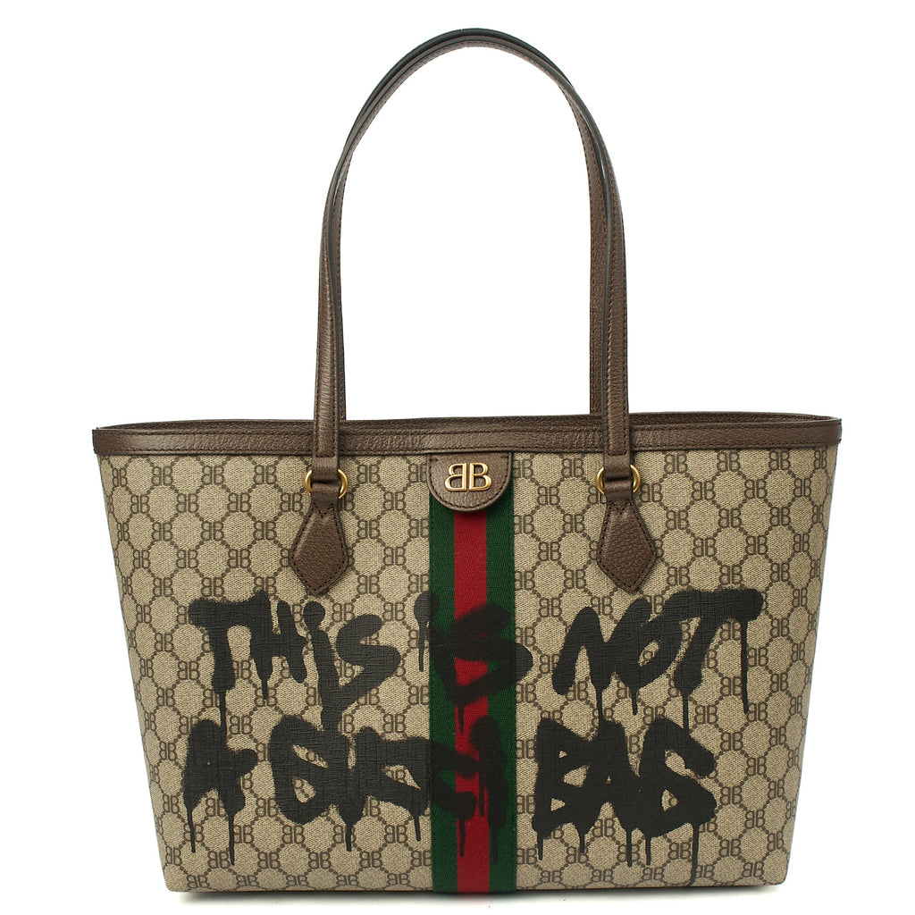 Gucci Tote Ophidia GG Medium Tote in Brown, Leather