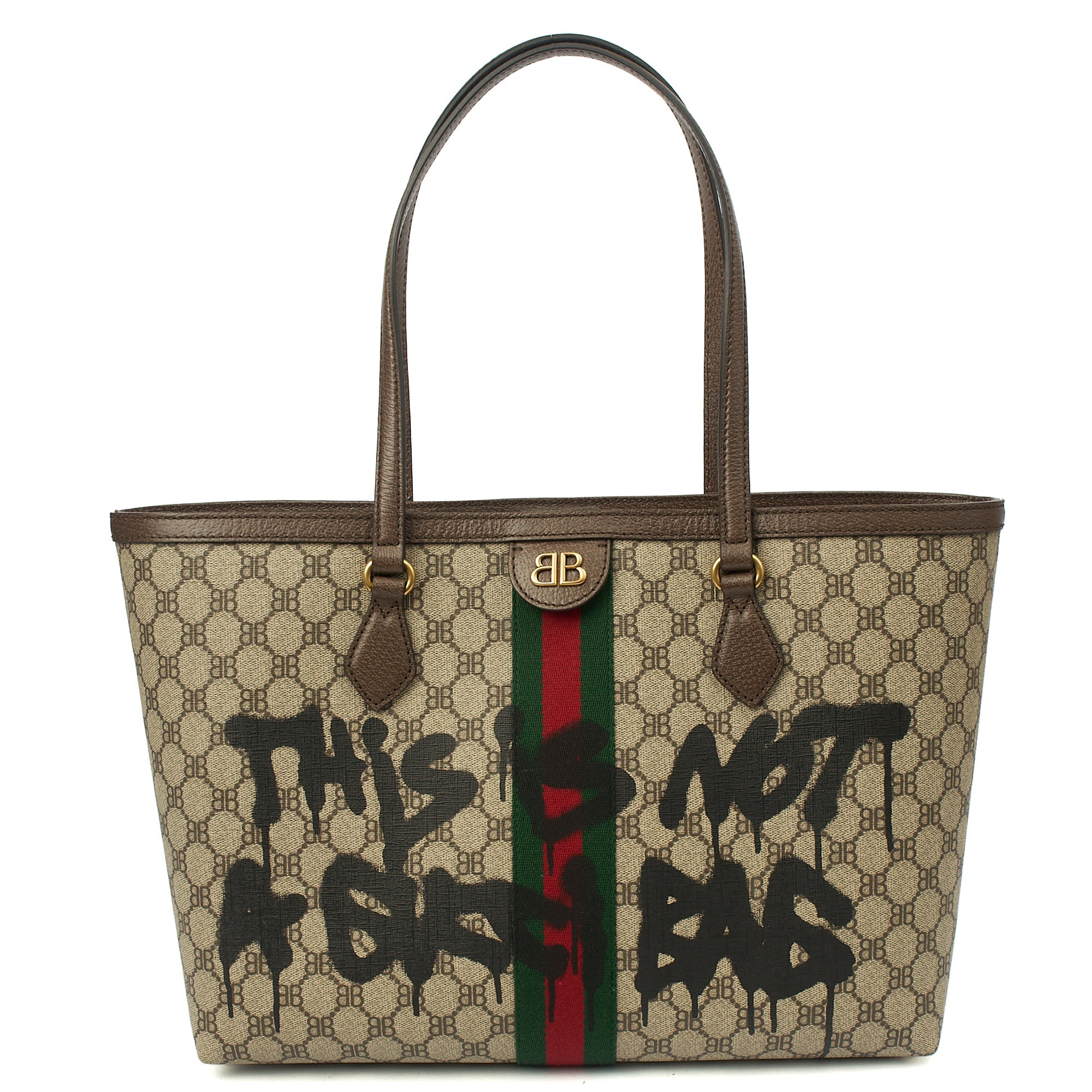 Gucci Tote Ophidia GG Medium Tote in Brown, Leather