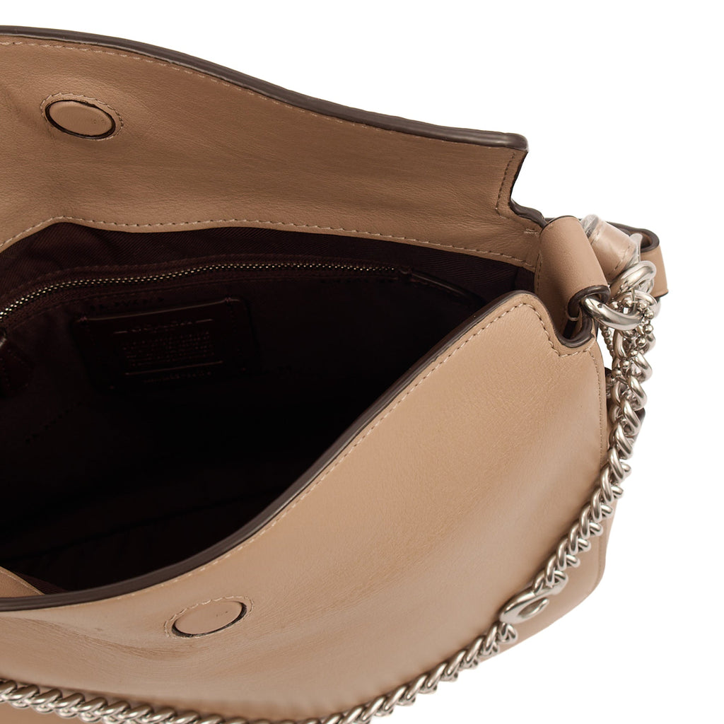 Coach Cross Body Tabby Chain Bag in Brown, Leather