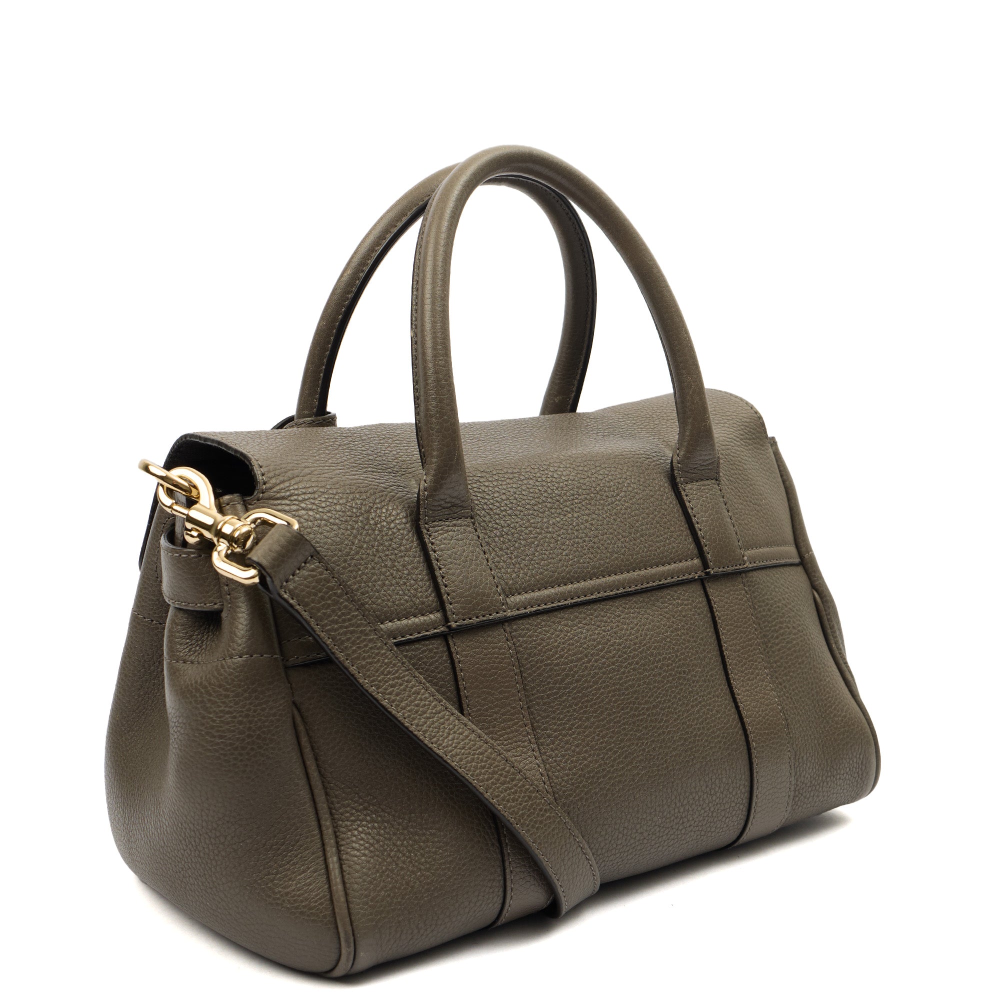 Mulberry Cross Body Bayswater with Strap- Small in Grey, Leather