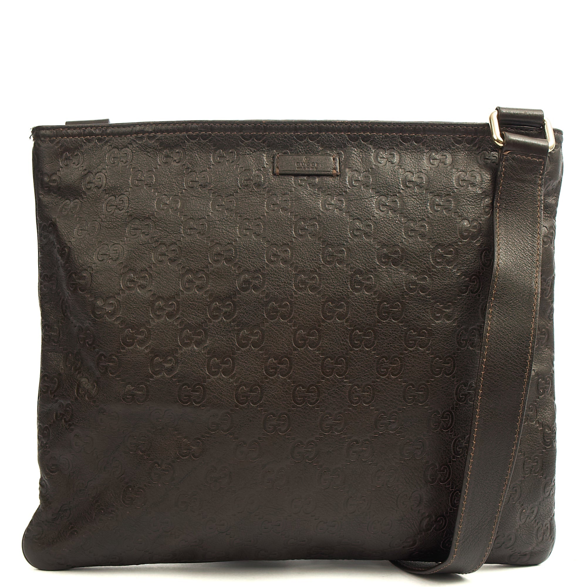 Gucci Cross Body Messenger in Brown, Leather
