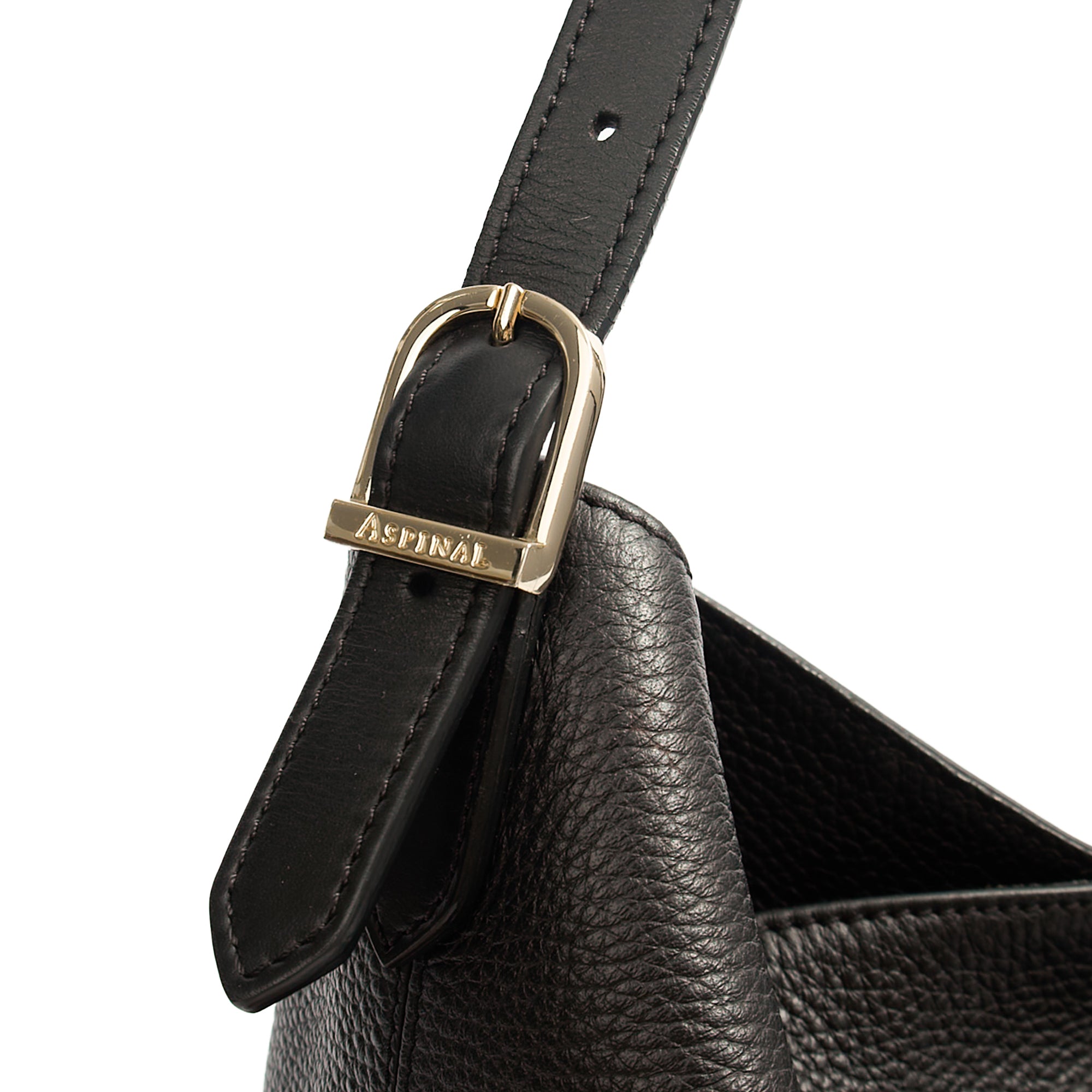 Aspinal of London Tote Hobo in Black, Leather