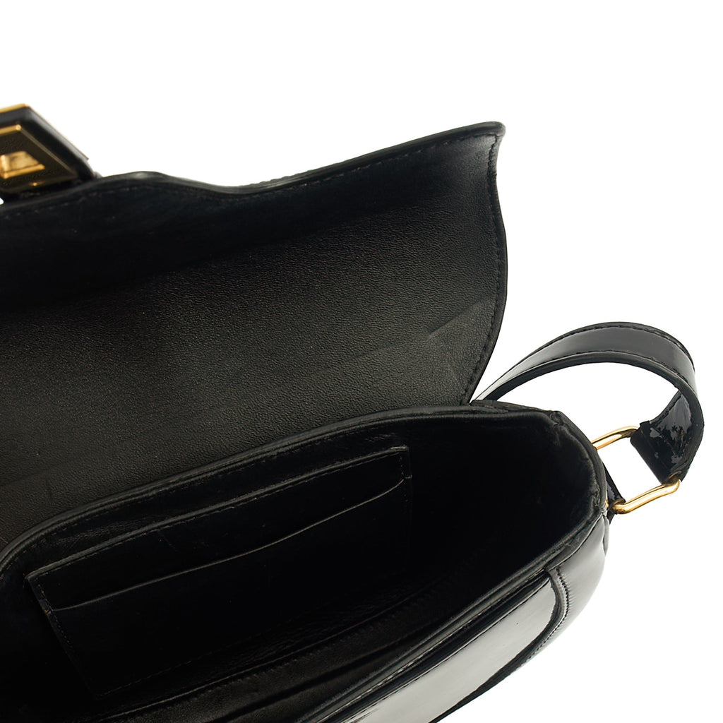 Celine Cross Body 16 bag - Small in Black, Patent Leather