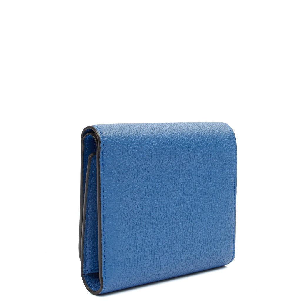 Mulberry Wallet Wallet in Blue, Calfskin Leather