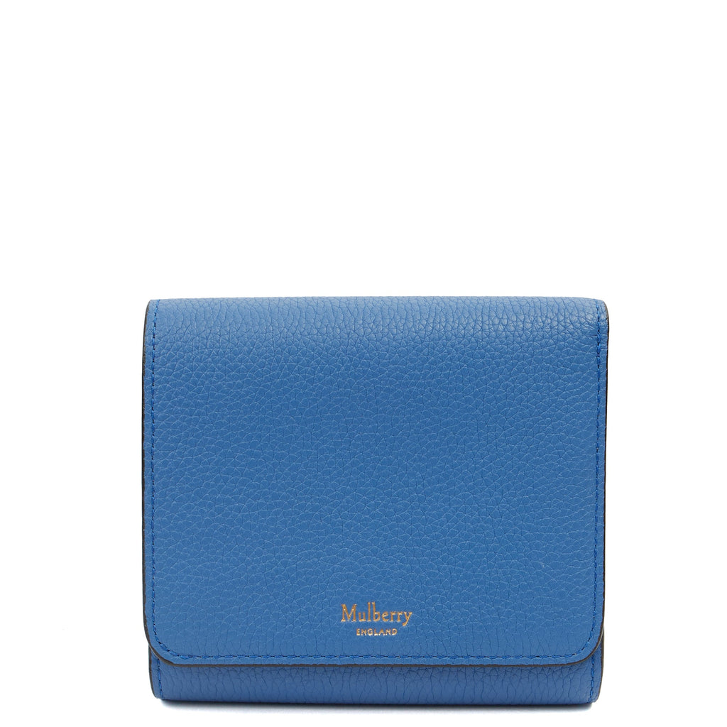 Mulberry Wallet Wallet in Blue, Calfskin Leather
