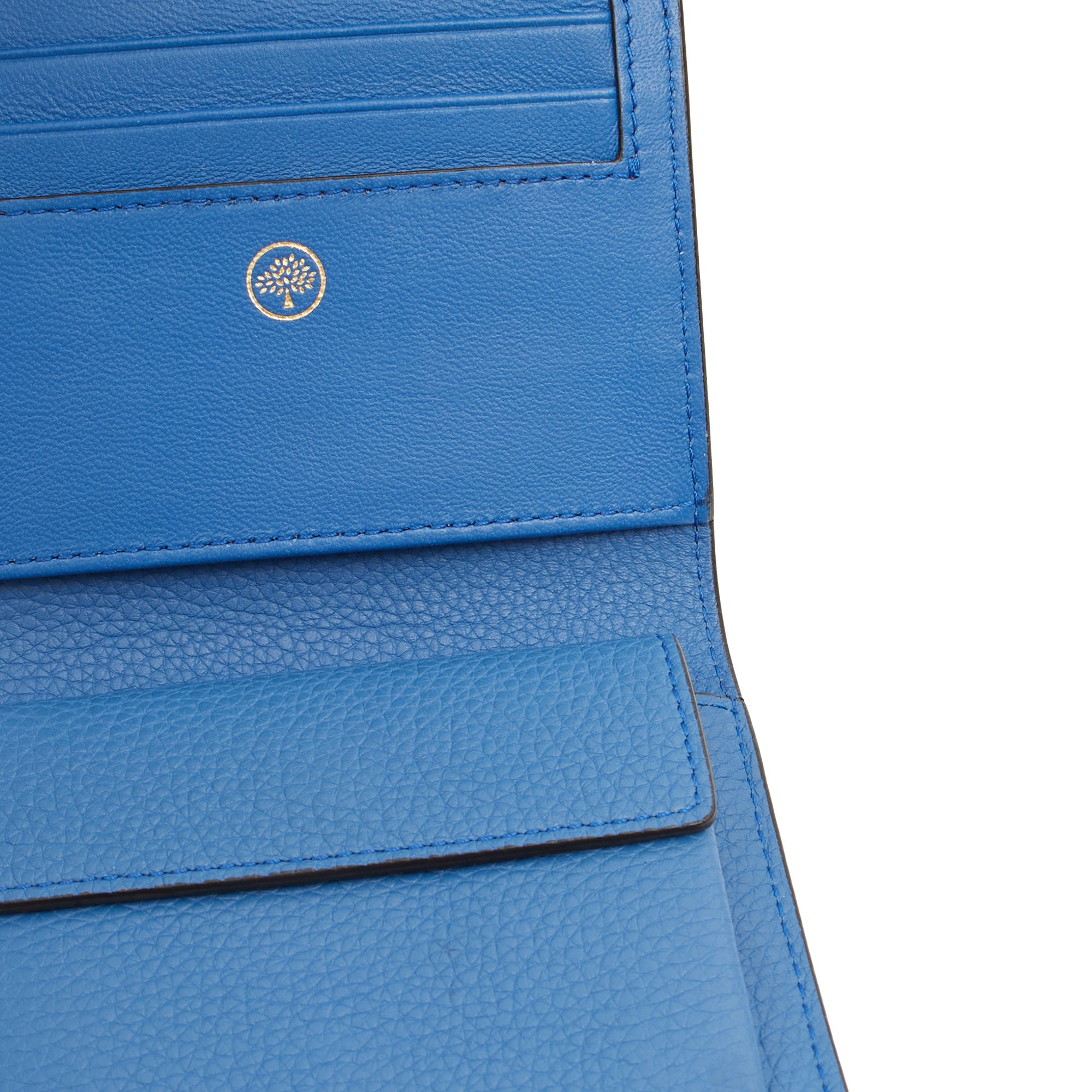 Mulberry Wallet Wallet in Blue, Calfskin Leather