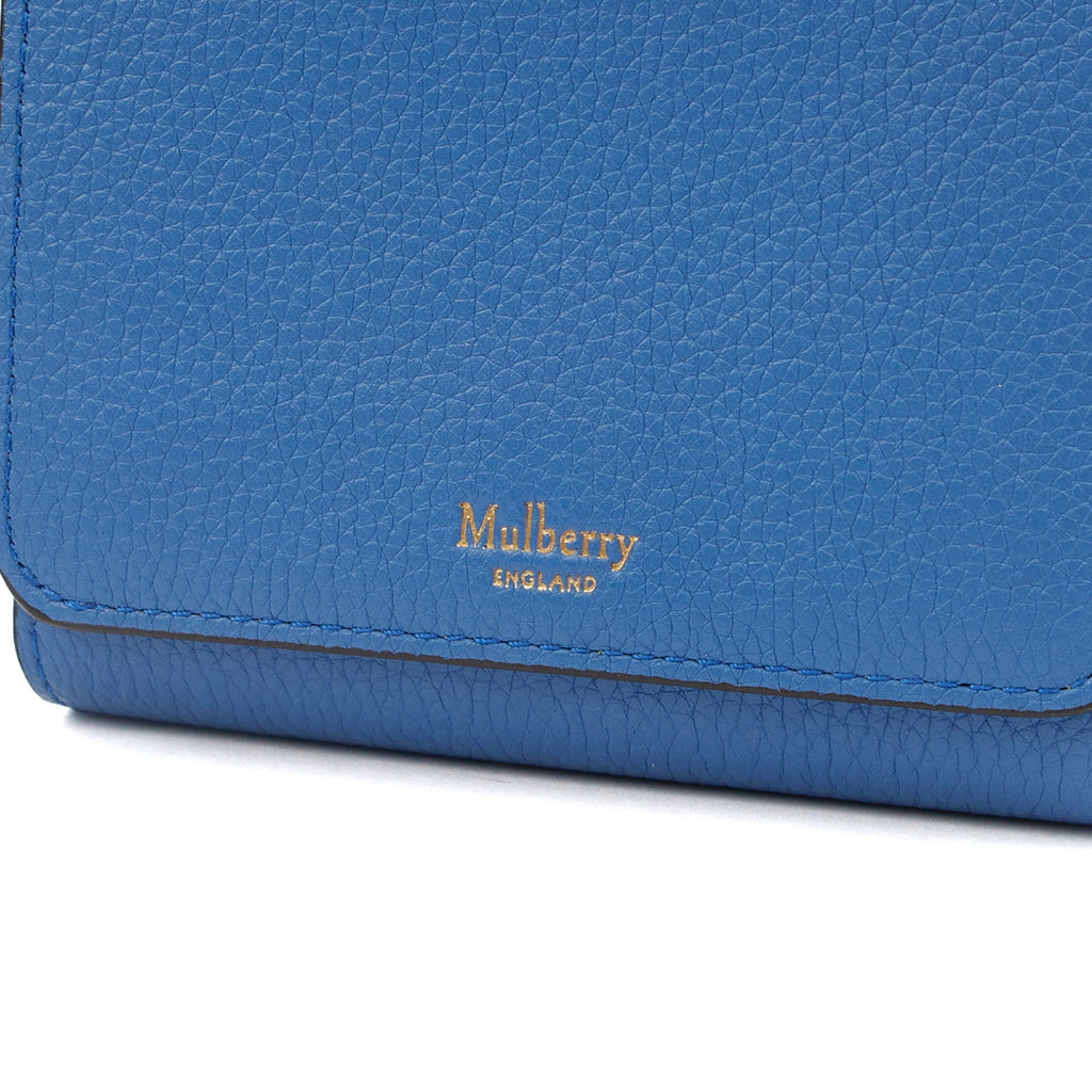 Mulberry Wallet Wallet in Blue, Calfskin Leather