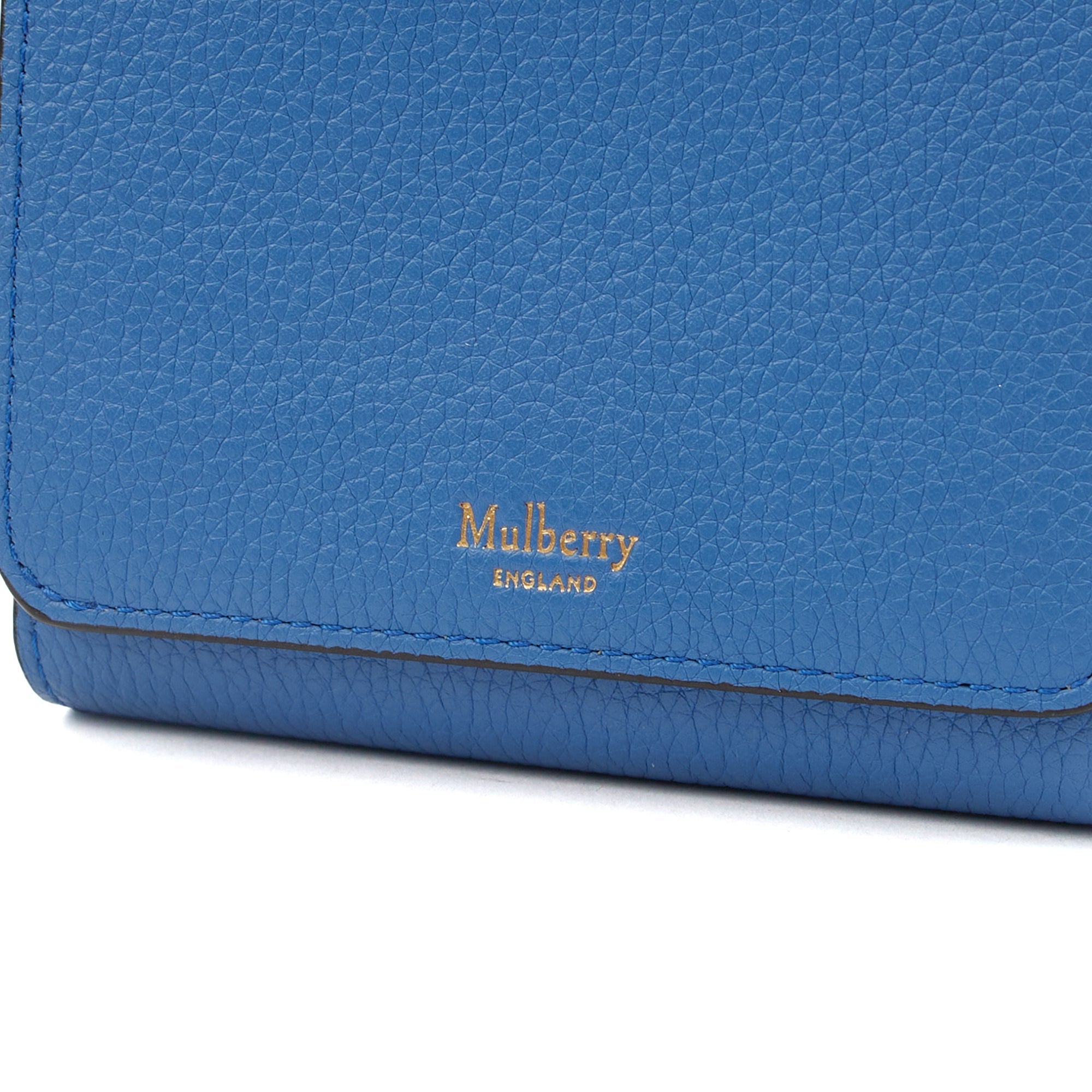 Mulberry Wallet Wallet in Blue, Calfskin Leather